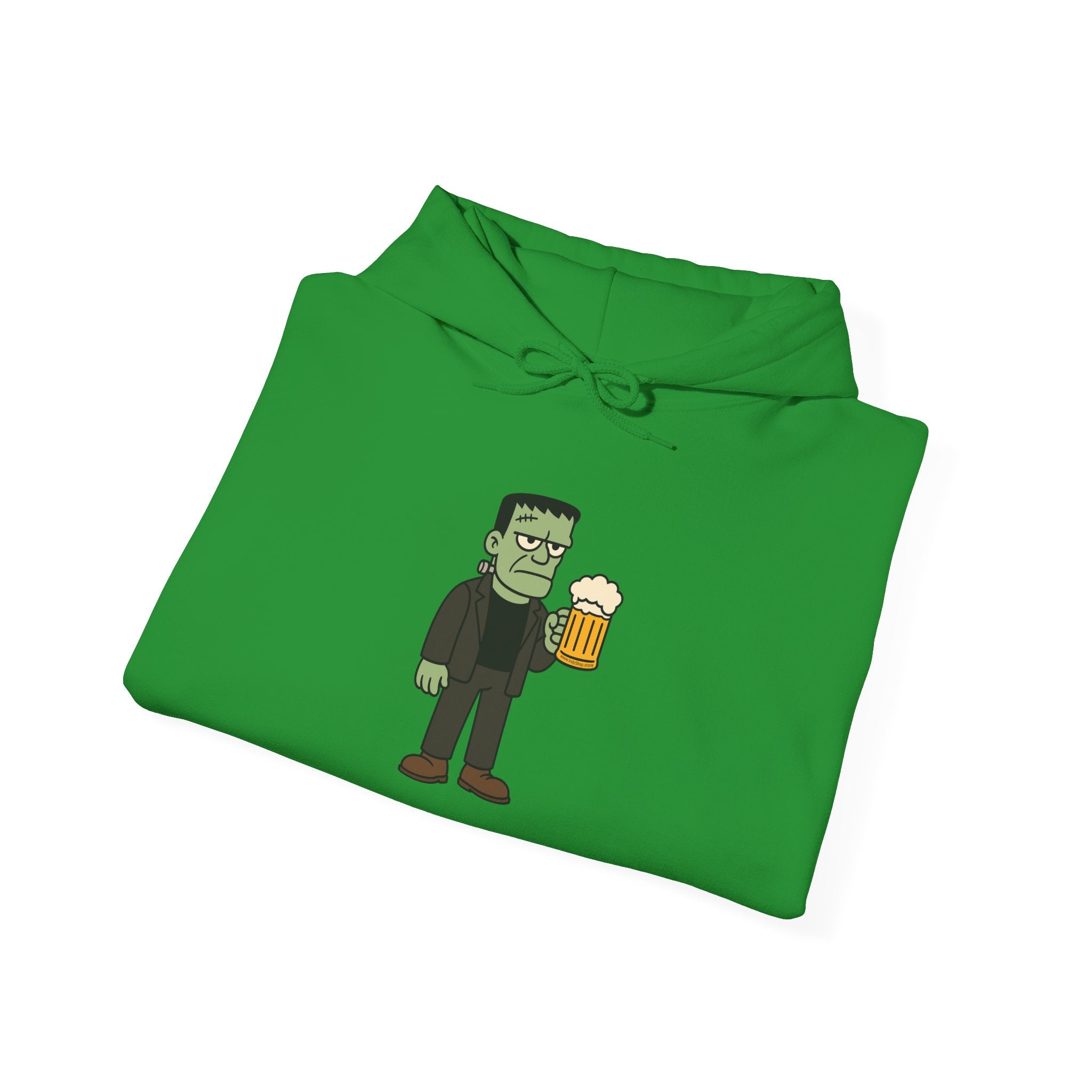 Monster Drinking Beer Hoodie – Unisex Heavy Blend Sweatshirt