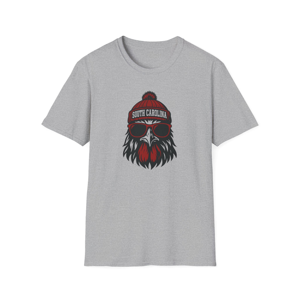 South Carolina Gamecocks Graphic T-Shirt | Gamecock Rooster with Glasses and Hat