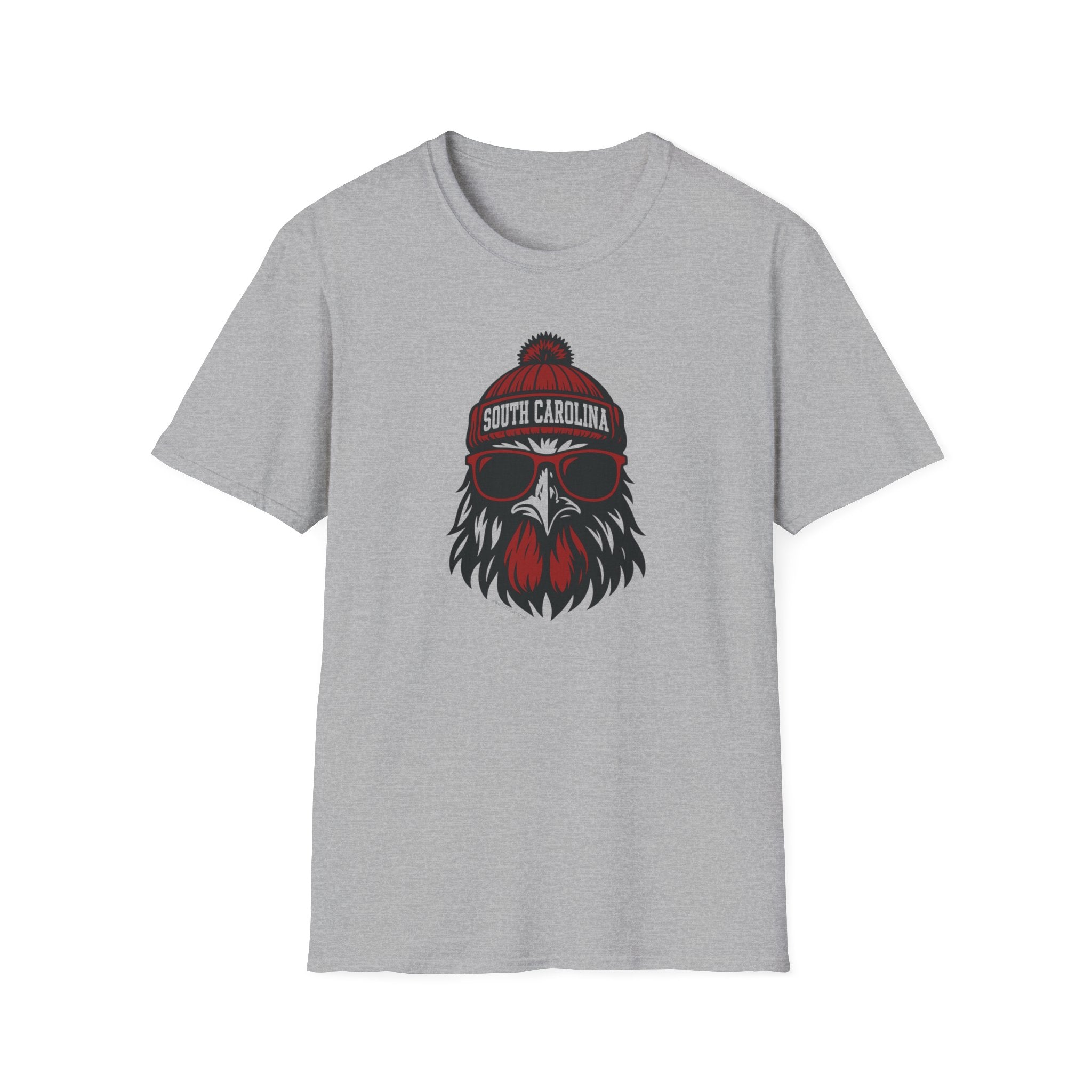 South Carolina Gamecocks Graphic T-Shirt | Gamecock Rooster with Glasses and Hat