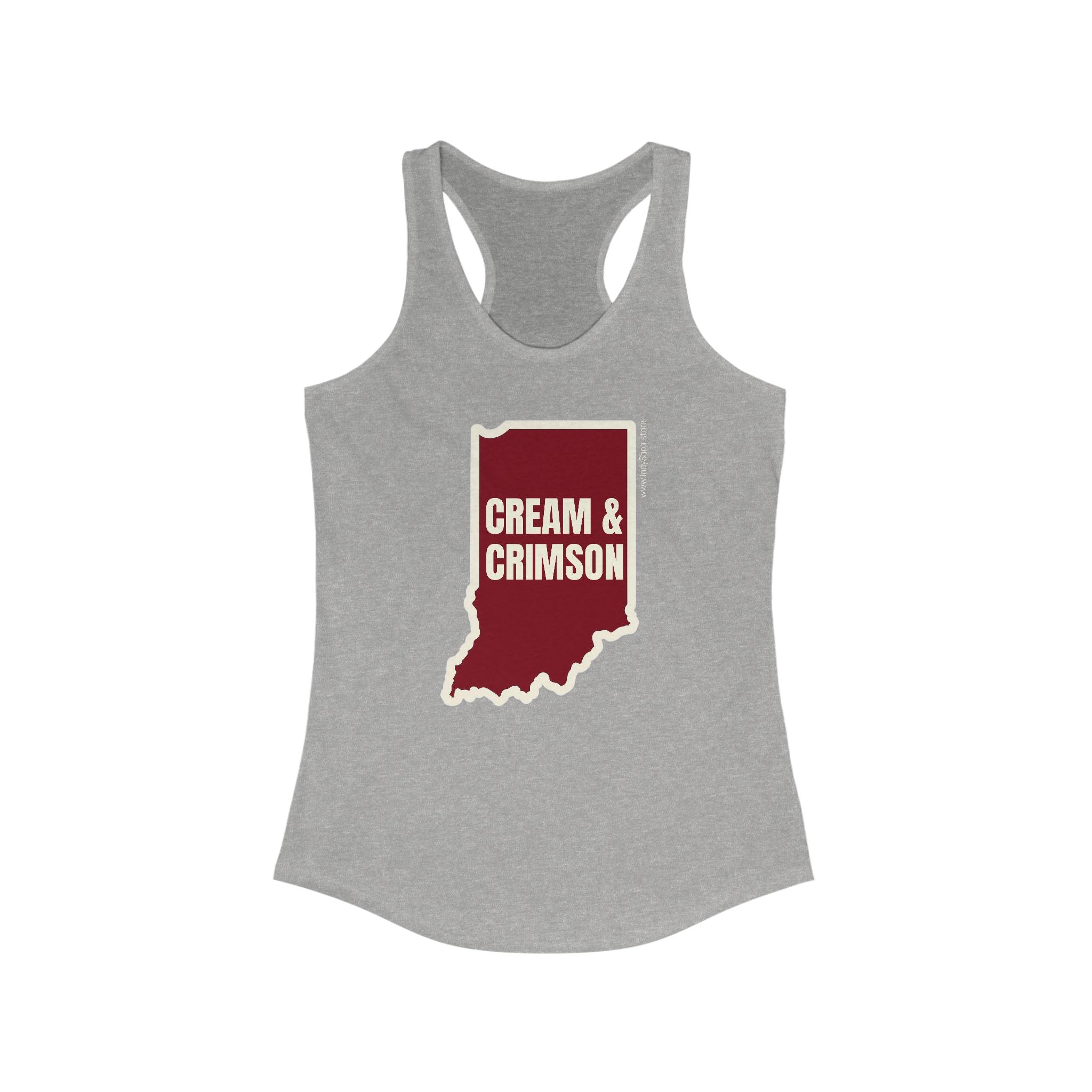 Cream & Crimson Women's Racerback Tank