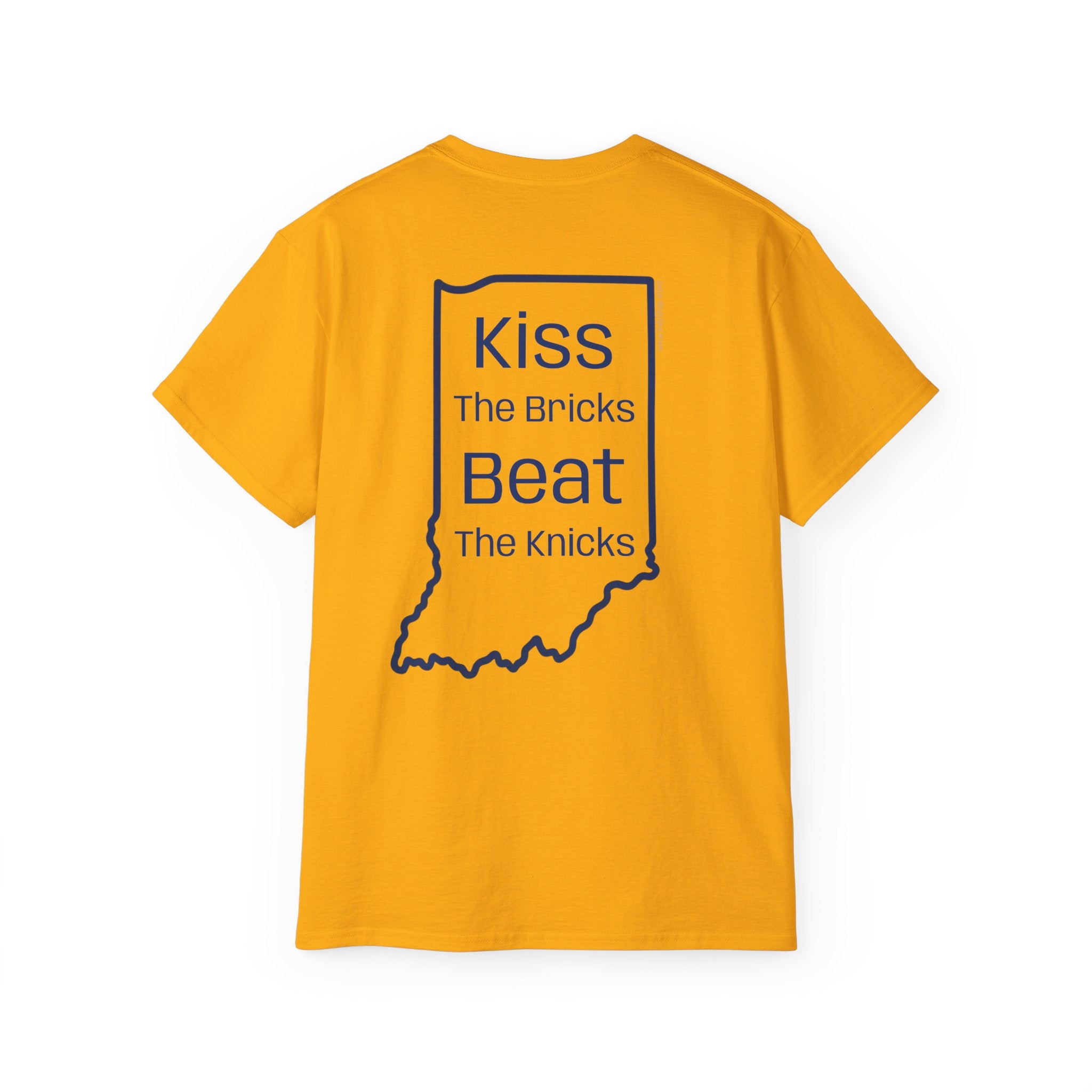 Kiss the Bricks Beat the Knicks Back | Indy 0 Front | Unisex T-Shirt | Indy Pacers