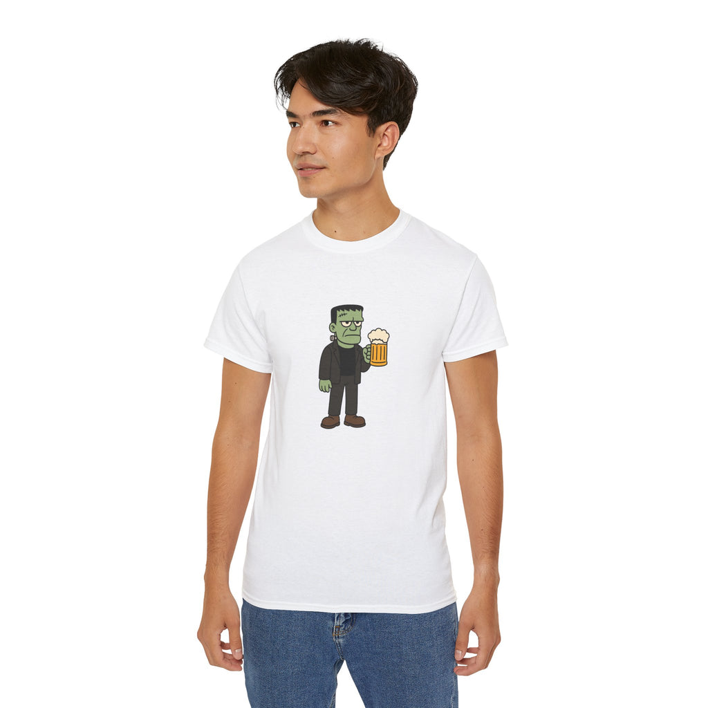 Monster with Beer Unisex Tee
