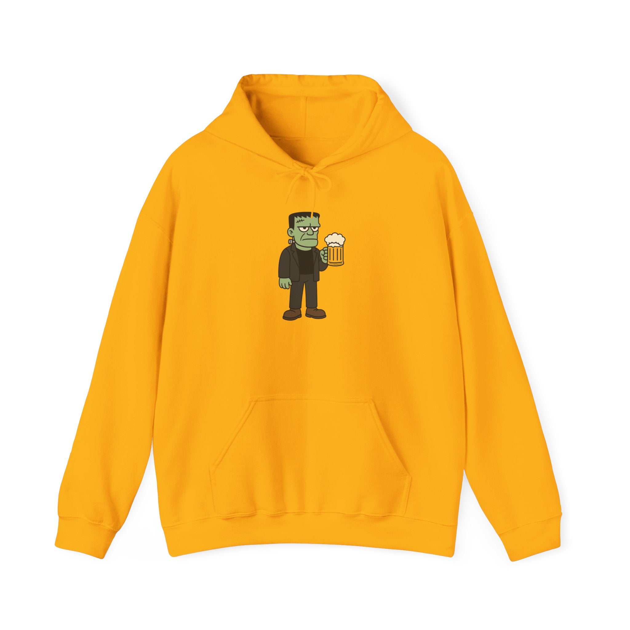 Monster Drinking Beer Hoodie – Unisex Heavy Blend Sweatshirt