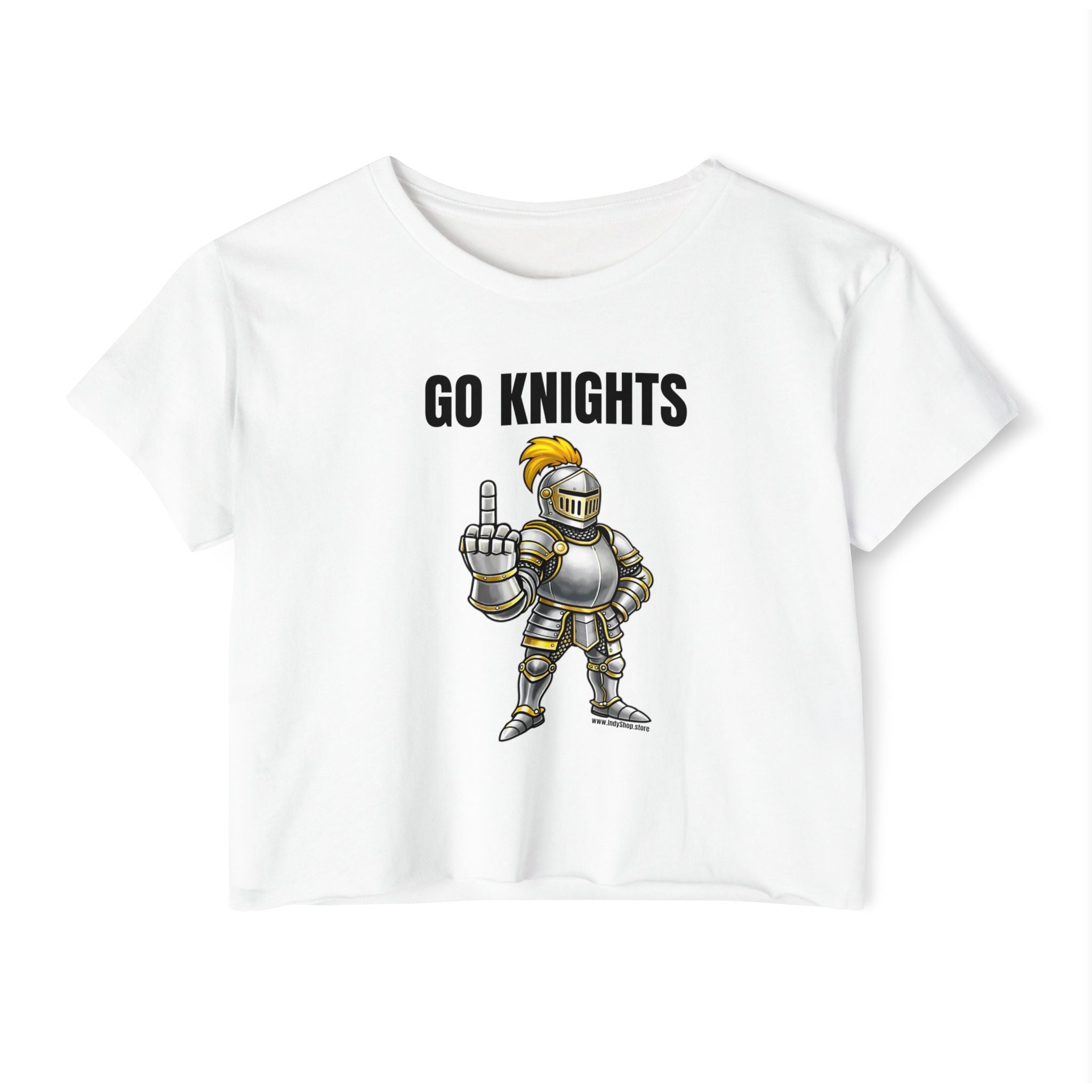 Go Knights Middle Finger Women's Crop Top
