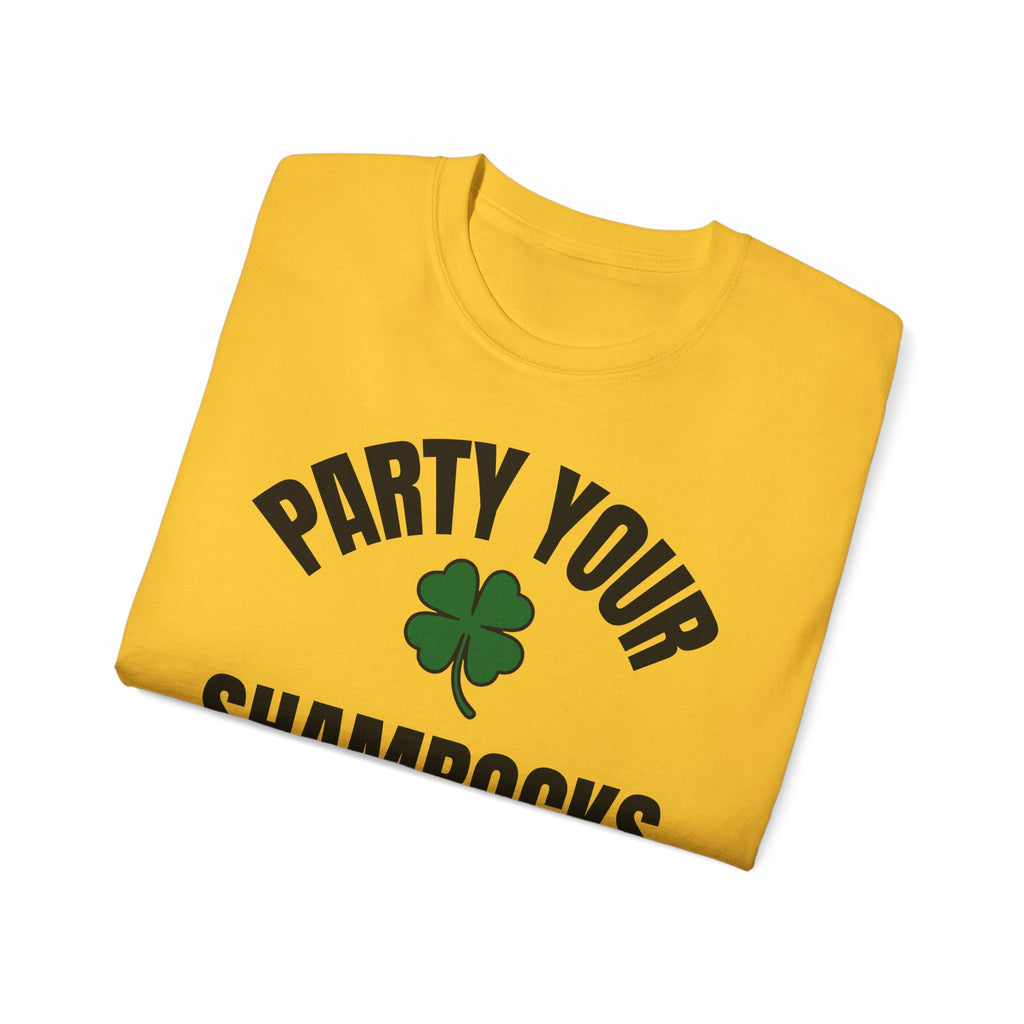 Party Your Shamrocks Off T-Shirt | St Patrick's Day Ultra Cotton Tee