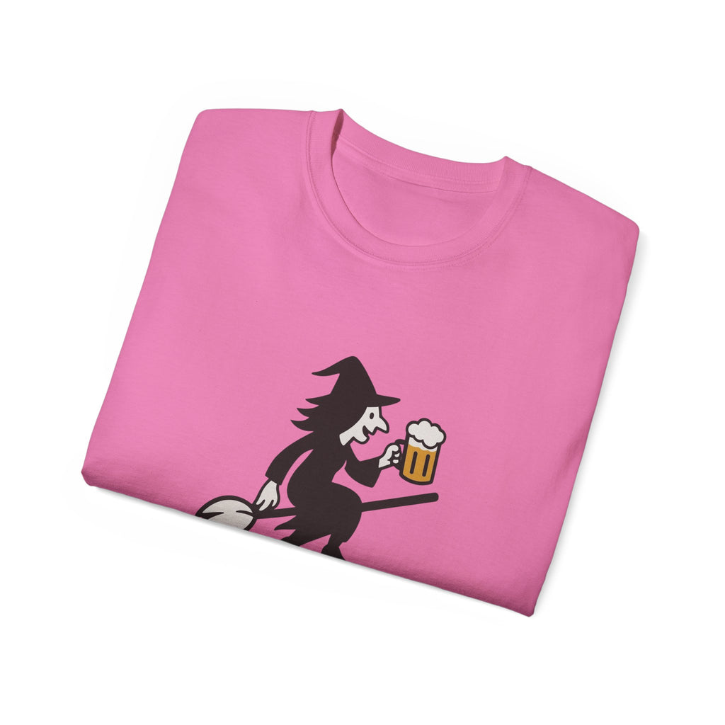 Witch with Beer Unisex Tee