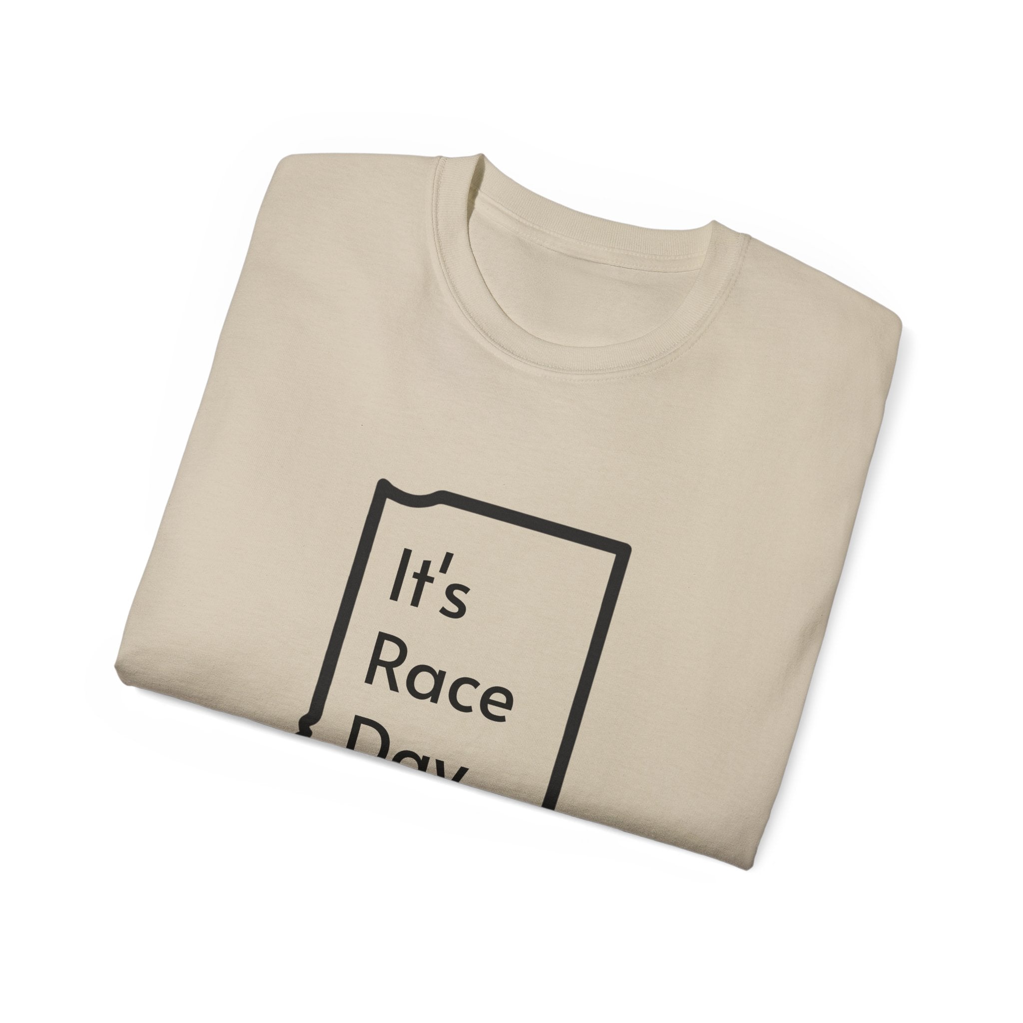 It's Race Day Indiana Outline Expert Unisex Ultra Cotton Tee | St Patrick's Day Apparel