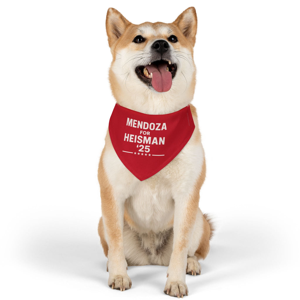 Mendoza for Heisman '25 Pet Bandana Collar — Dog & Cat Bandana Collar