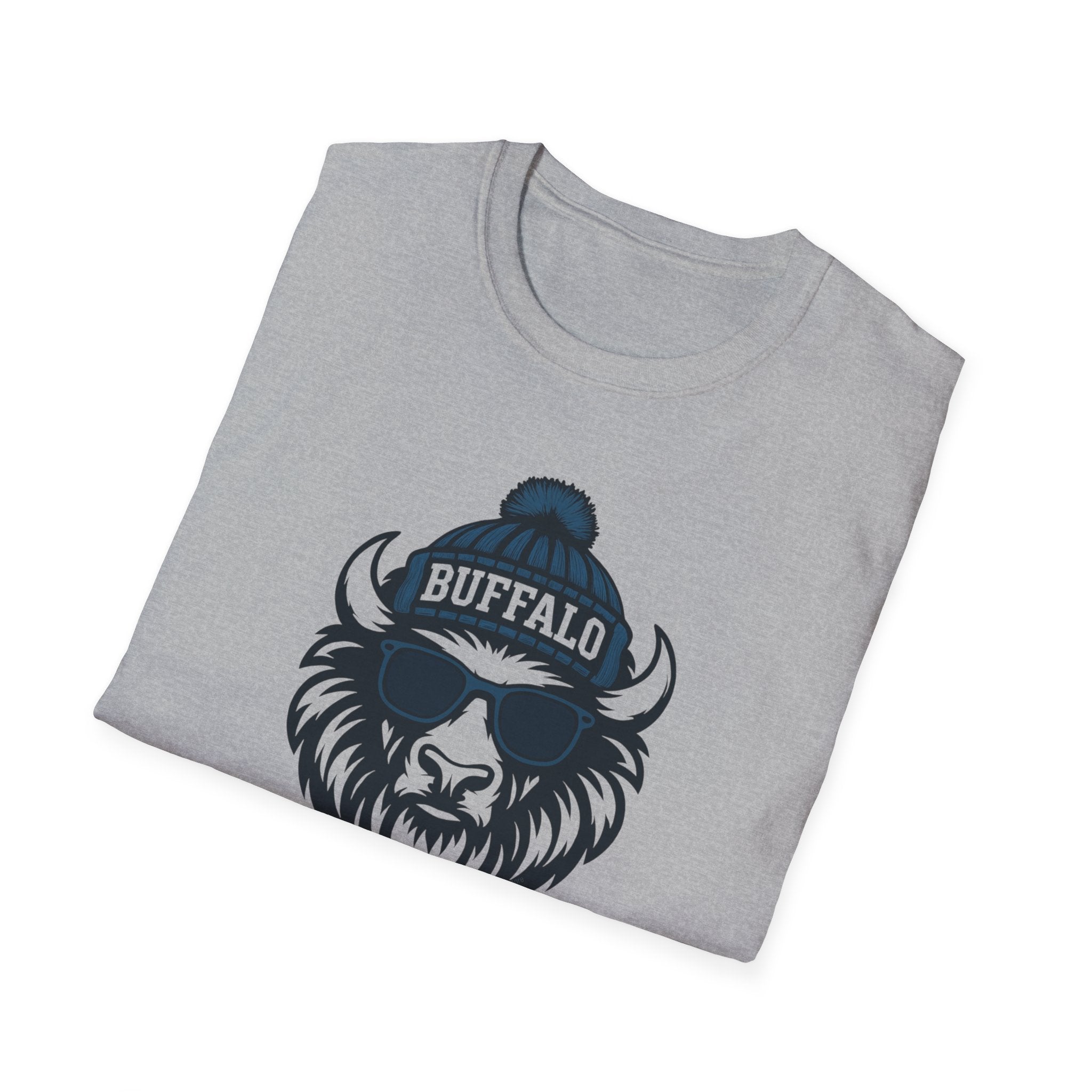 Buffalo Bills Graphic T-Shirt | Bison Bill with Glasses and Hat