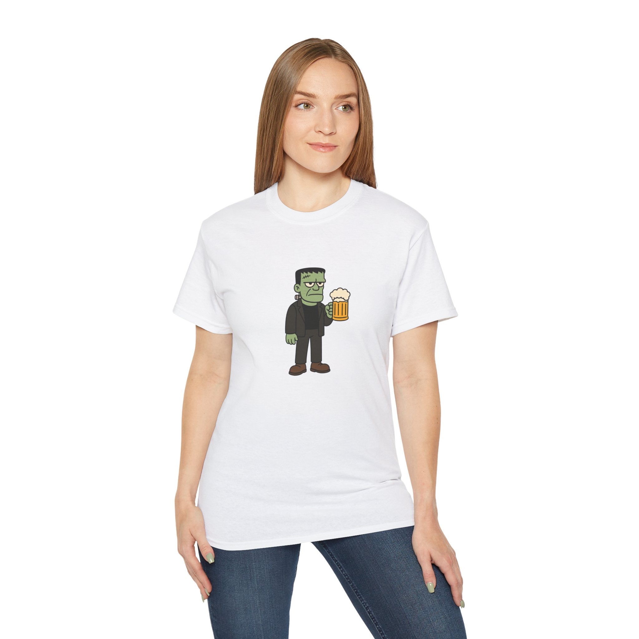Monster with Beer Unisex Tee