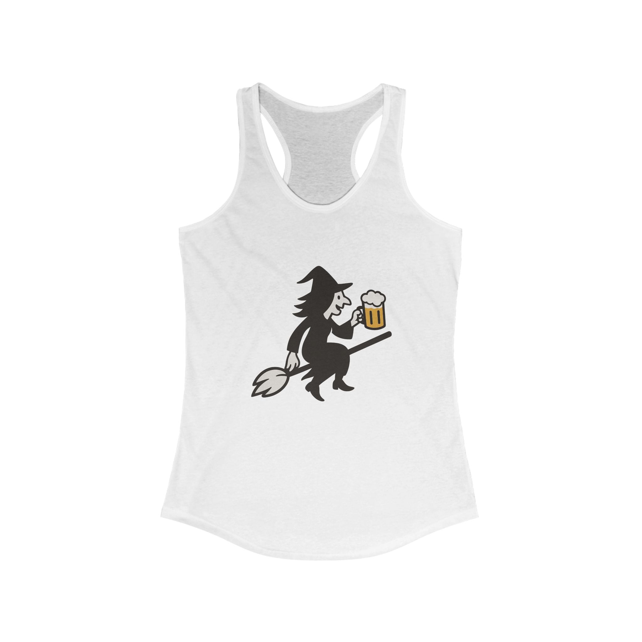 Witch with Beer Racerback Tank