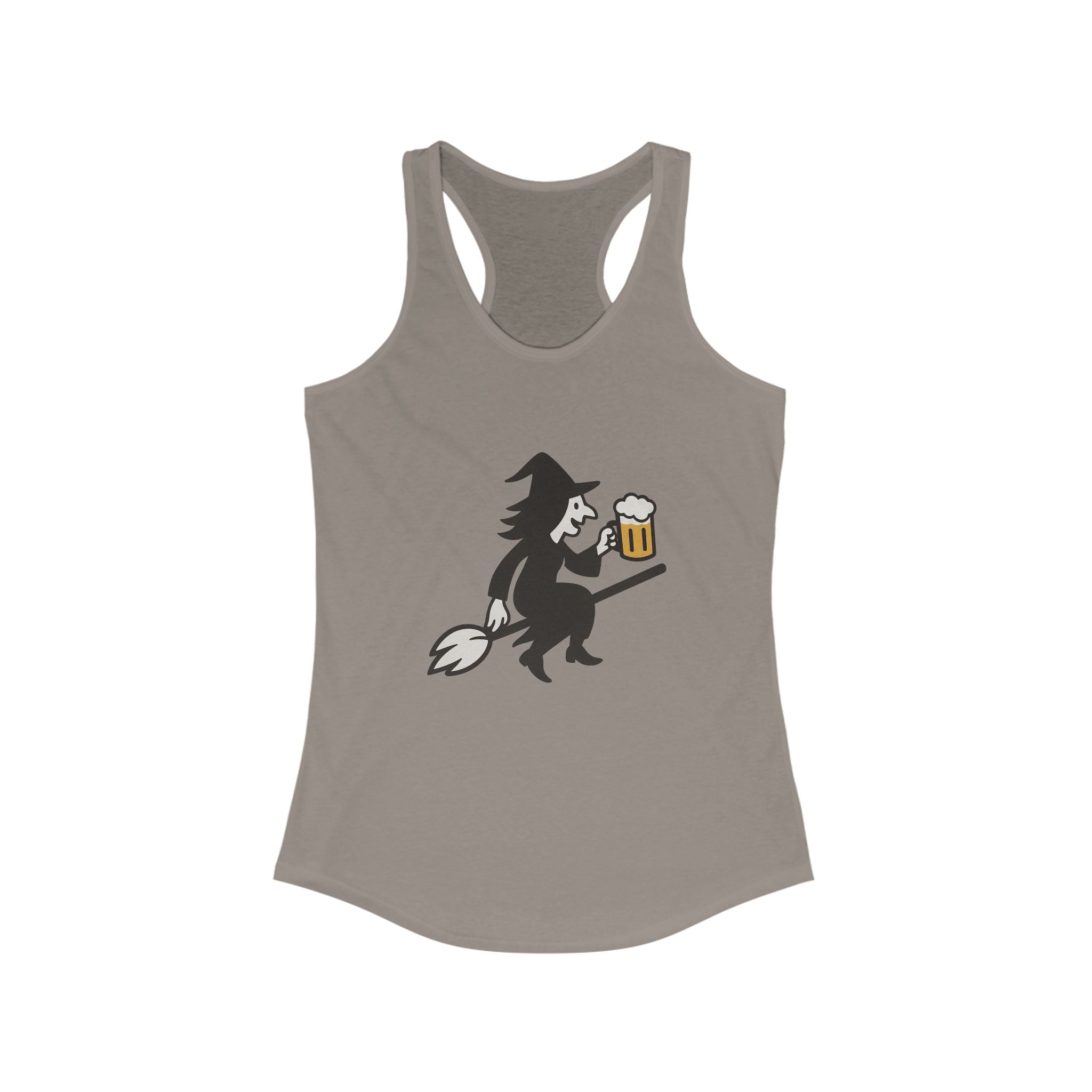 Witch with Beer Racerback Tank