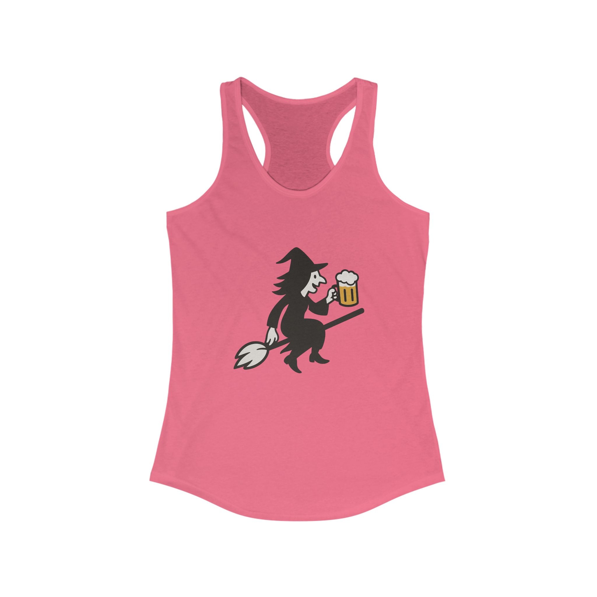 Witch with Beer Racerback Tank