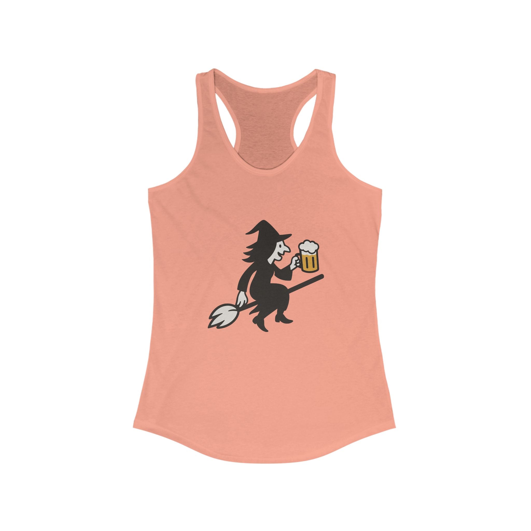 Witch with Beer Racerback Tank