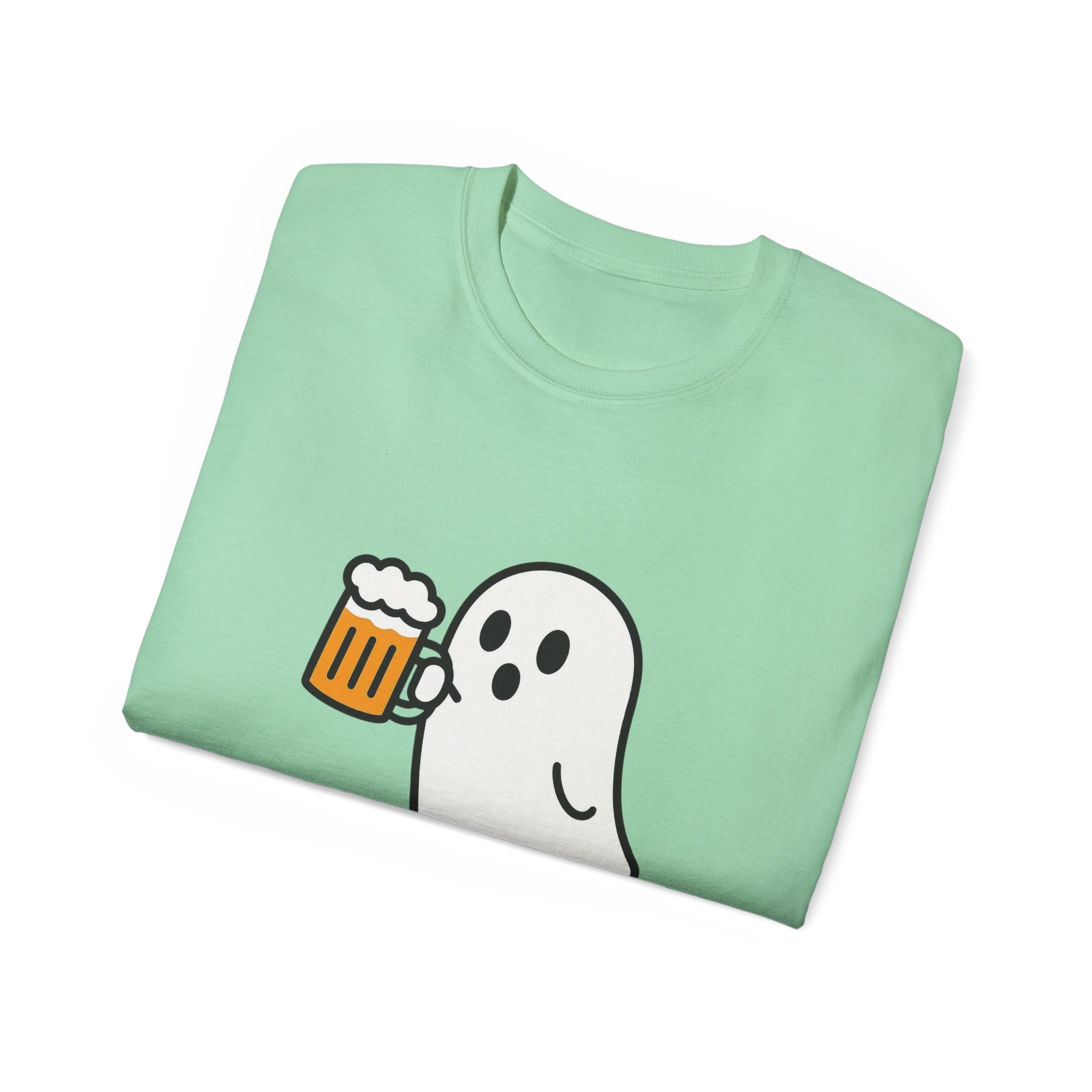Ghost with Beer Unisex Tee