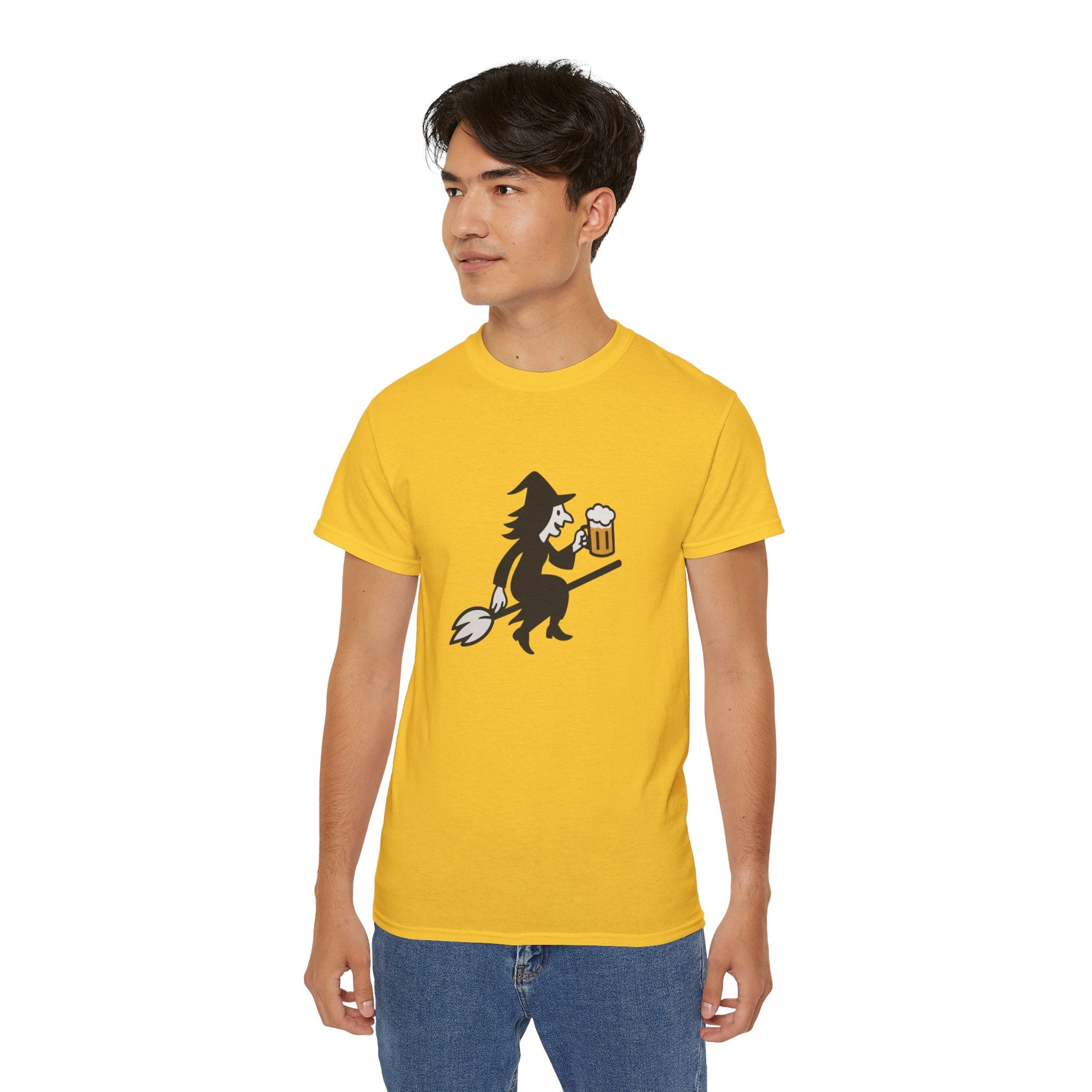 Witch with Beer Unisex Tee