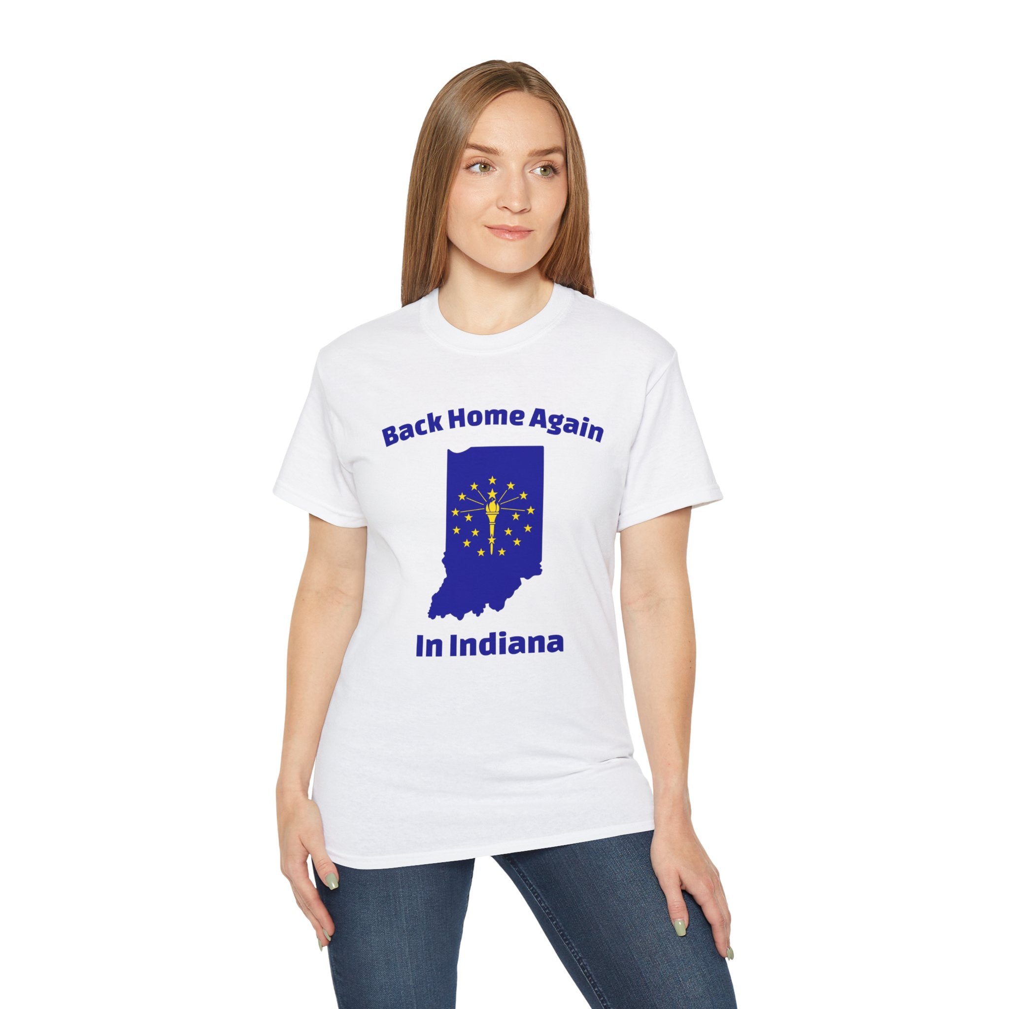 Back Home Again Indiana Unisex Tee