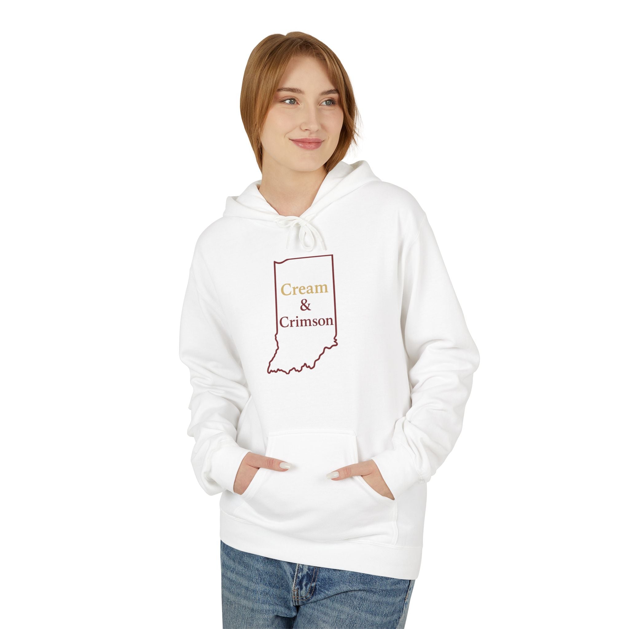 Cream & Crimson Hoodie