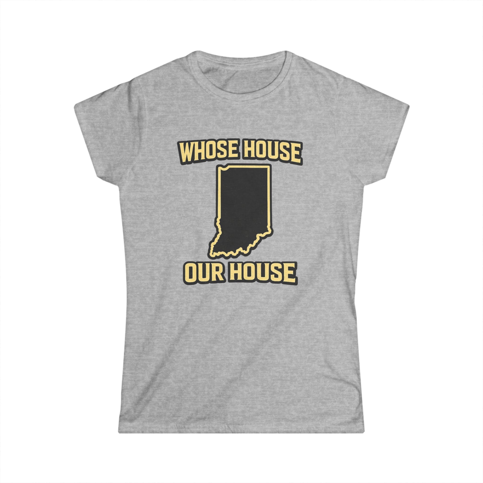 Whose House Our House Women's T-Shirt | Black & Gold Tee