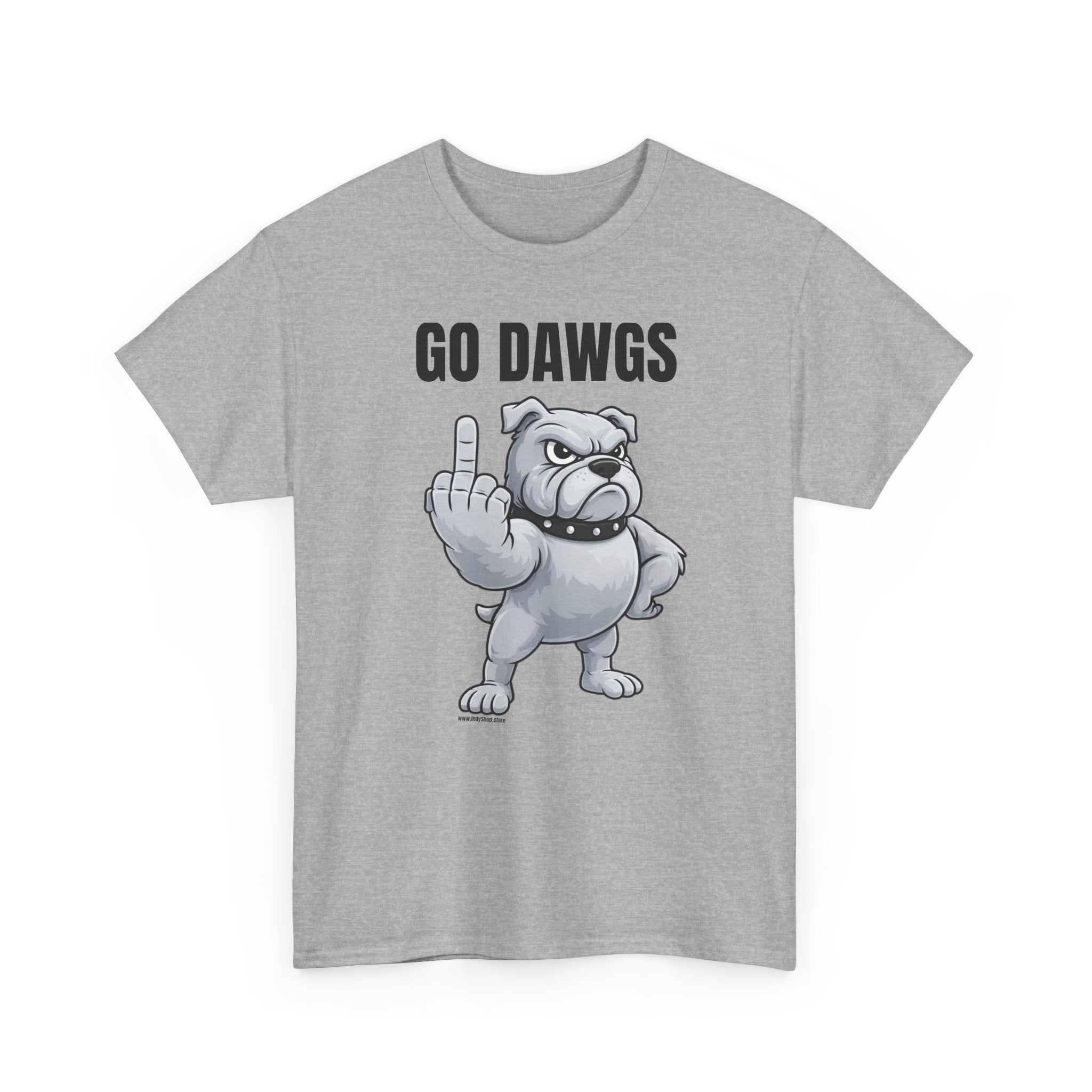Go Dawgs Middle Finger Tee | Bulldog Flipping Off