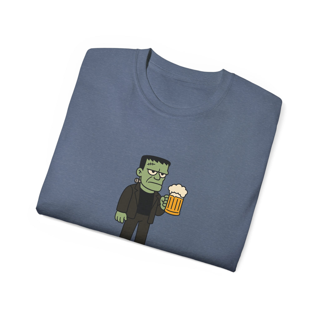 Monster with Beer Unisex Tee