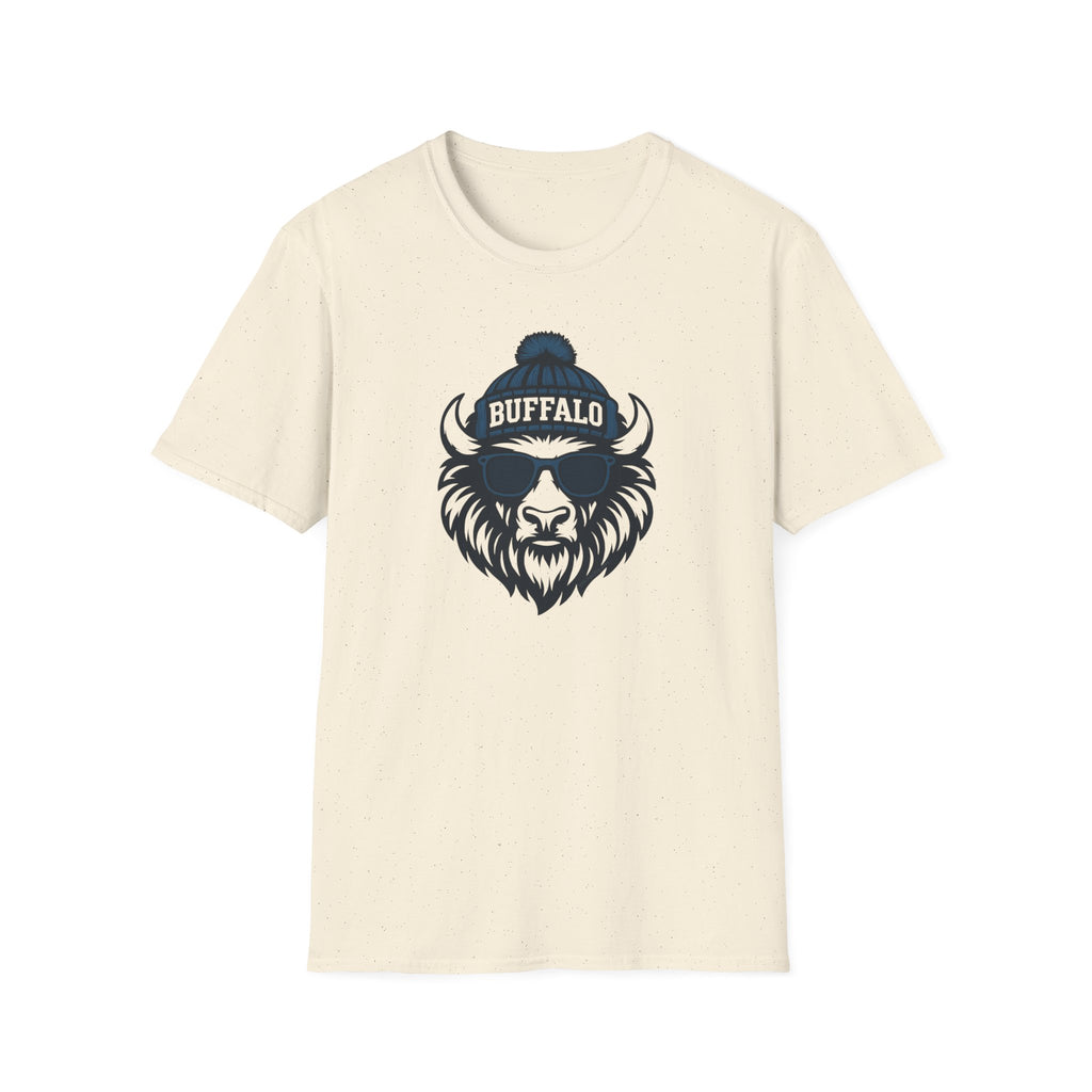 Buffalo Bills Graphic T-Shirt | Bison Bill with Glasses and Hat