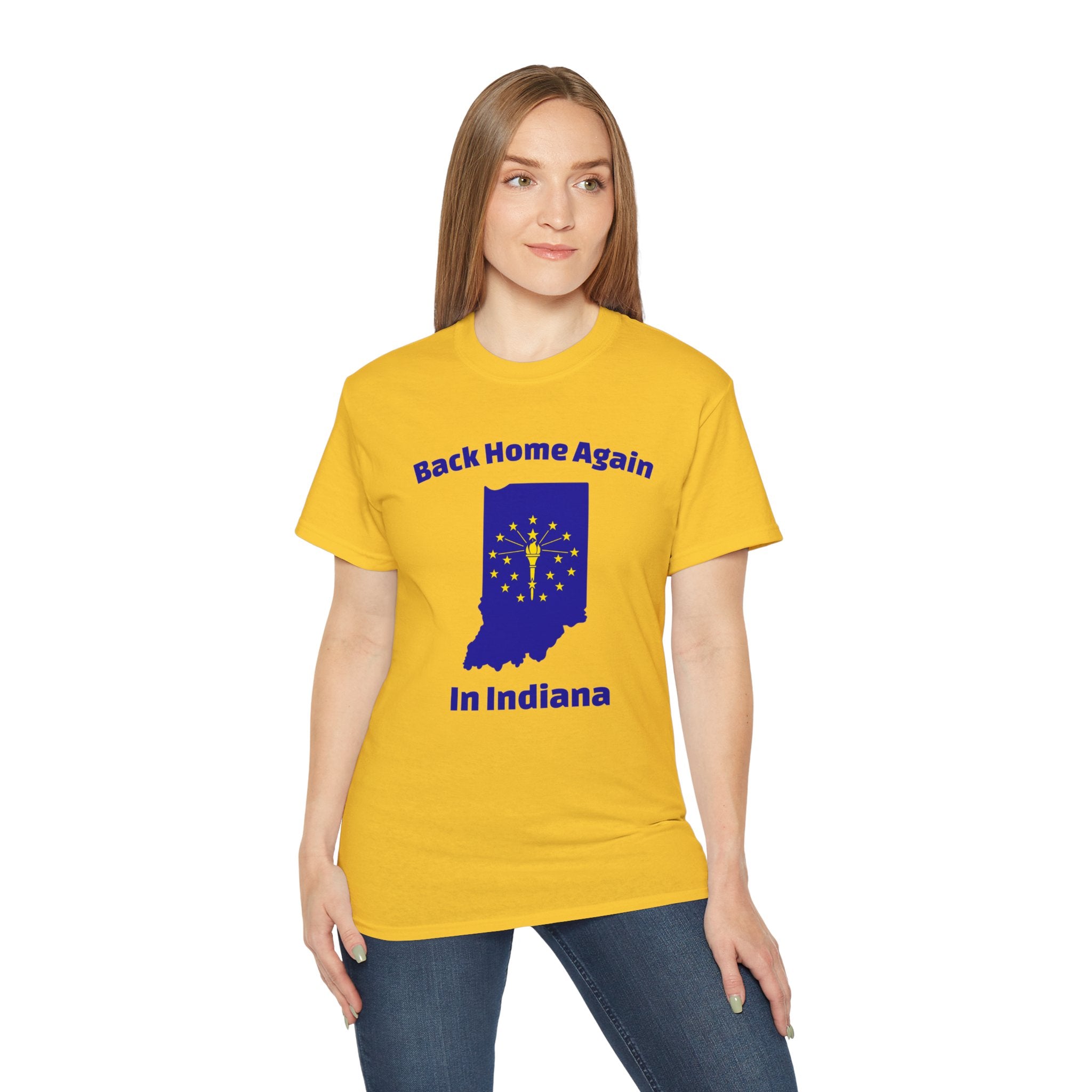Back Home Again Indiana Unisex Tee