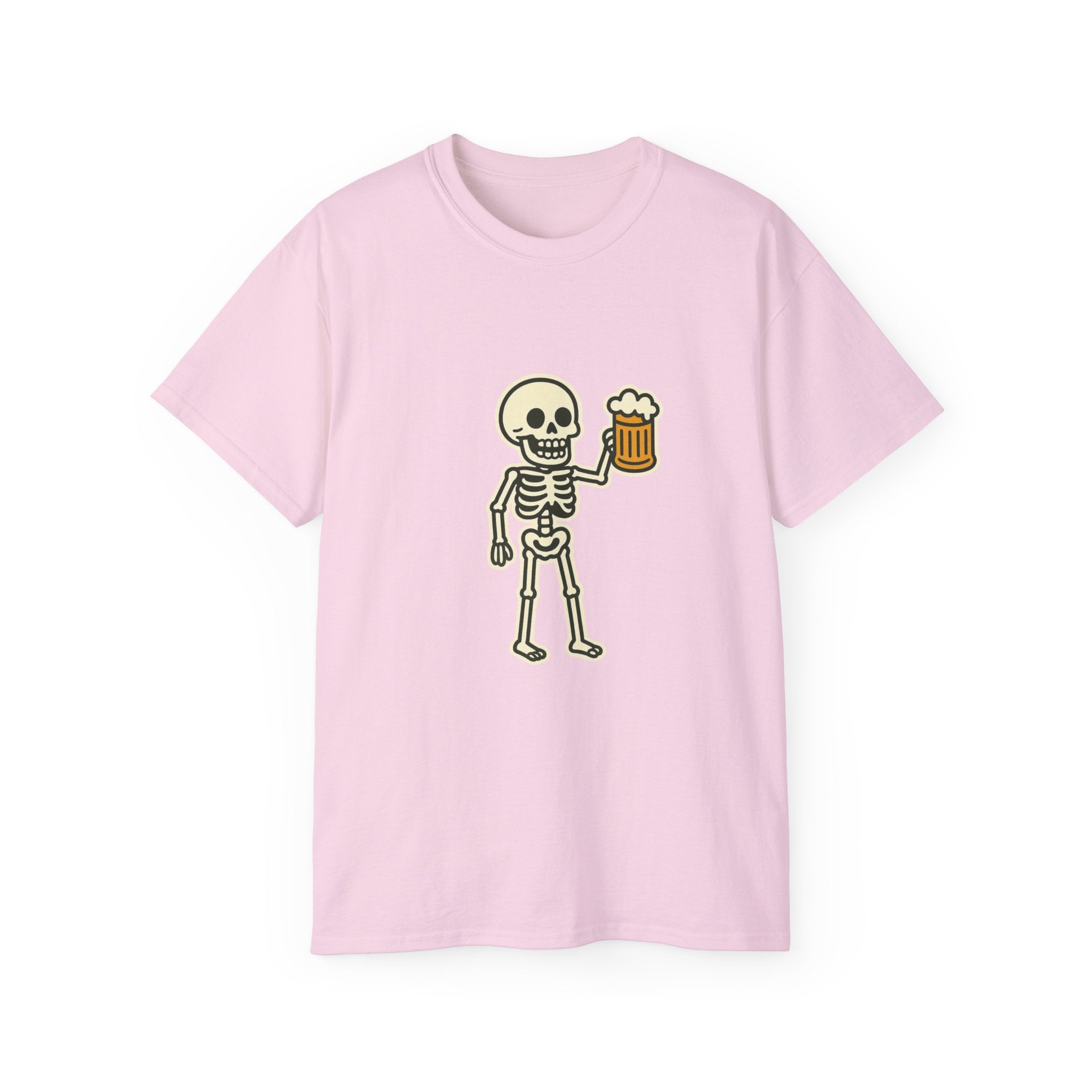 Skeleton with Beer Unisex Tee