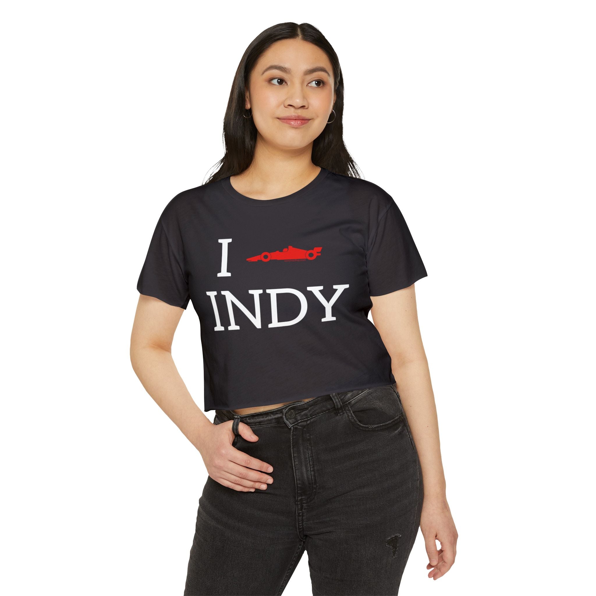I Heart INDY Crop Top | I Racecar Indy | IndyCar Crop Top