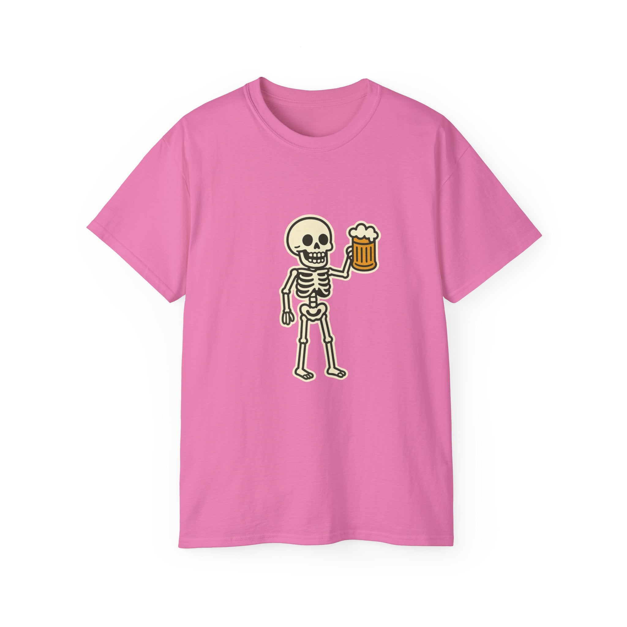Skeleton with Beer Unisex Tee