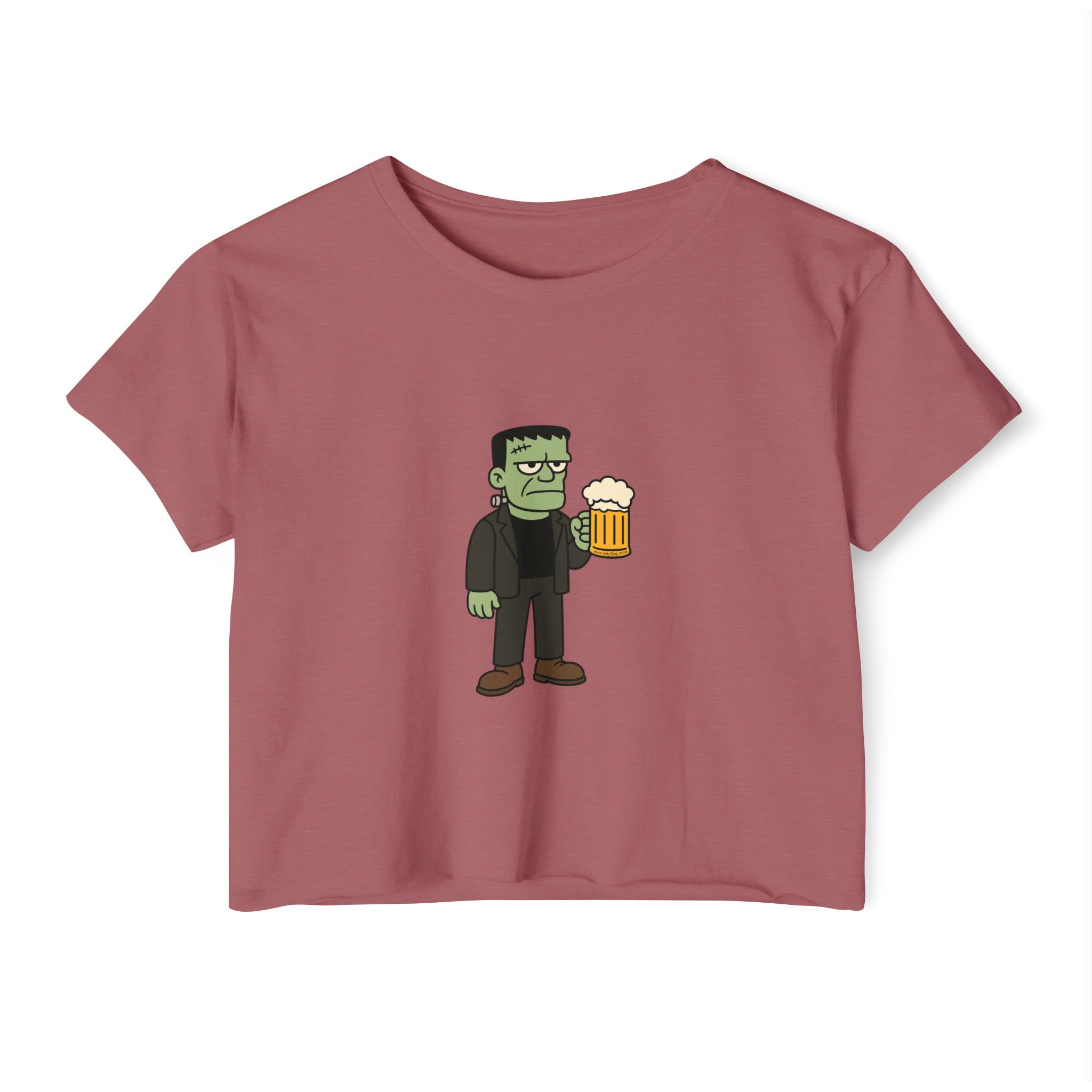Monster with Beer Crop Top