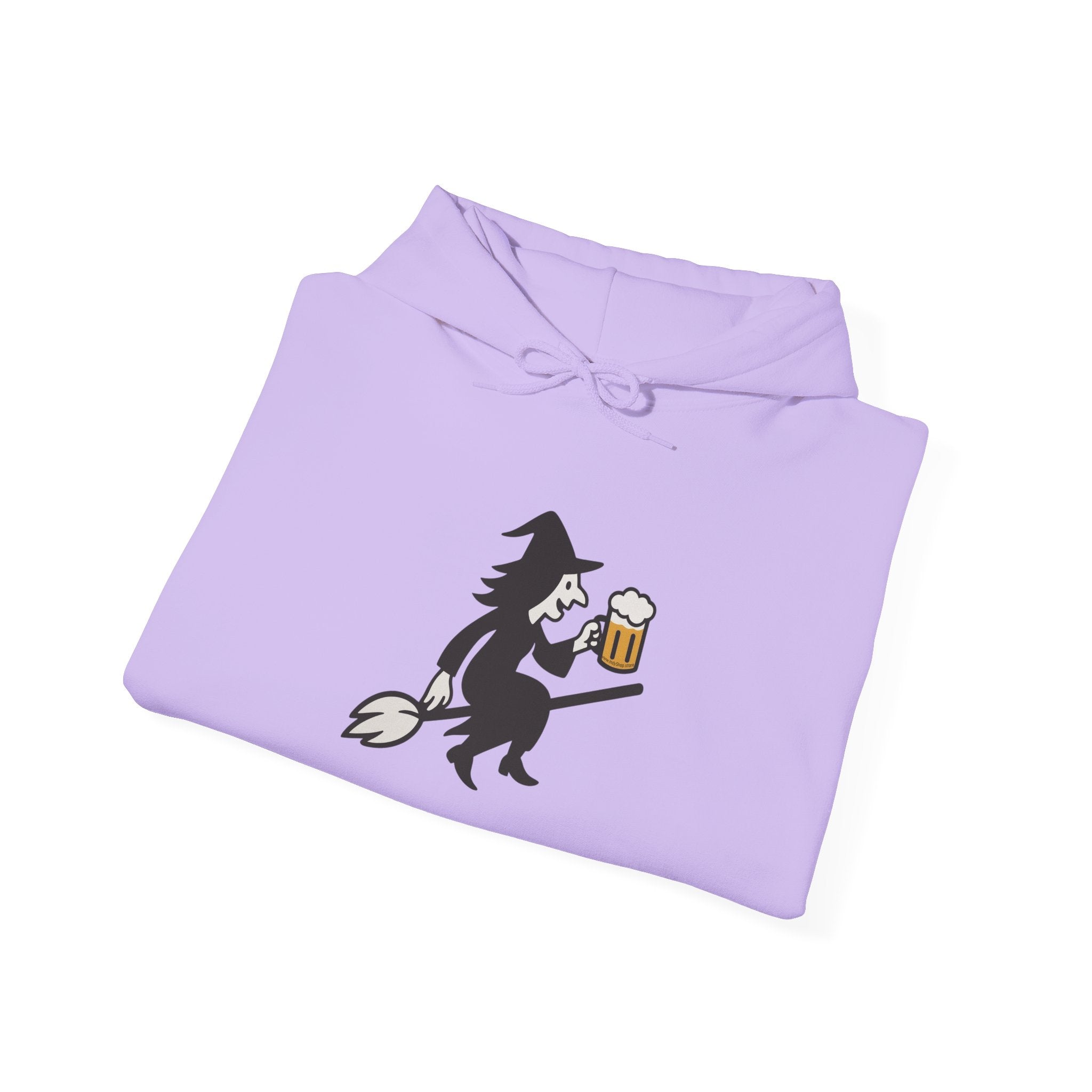 Witch Drinking Beer Hoodie – Unisex Heavy Blend Sweatshirt