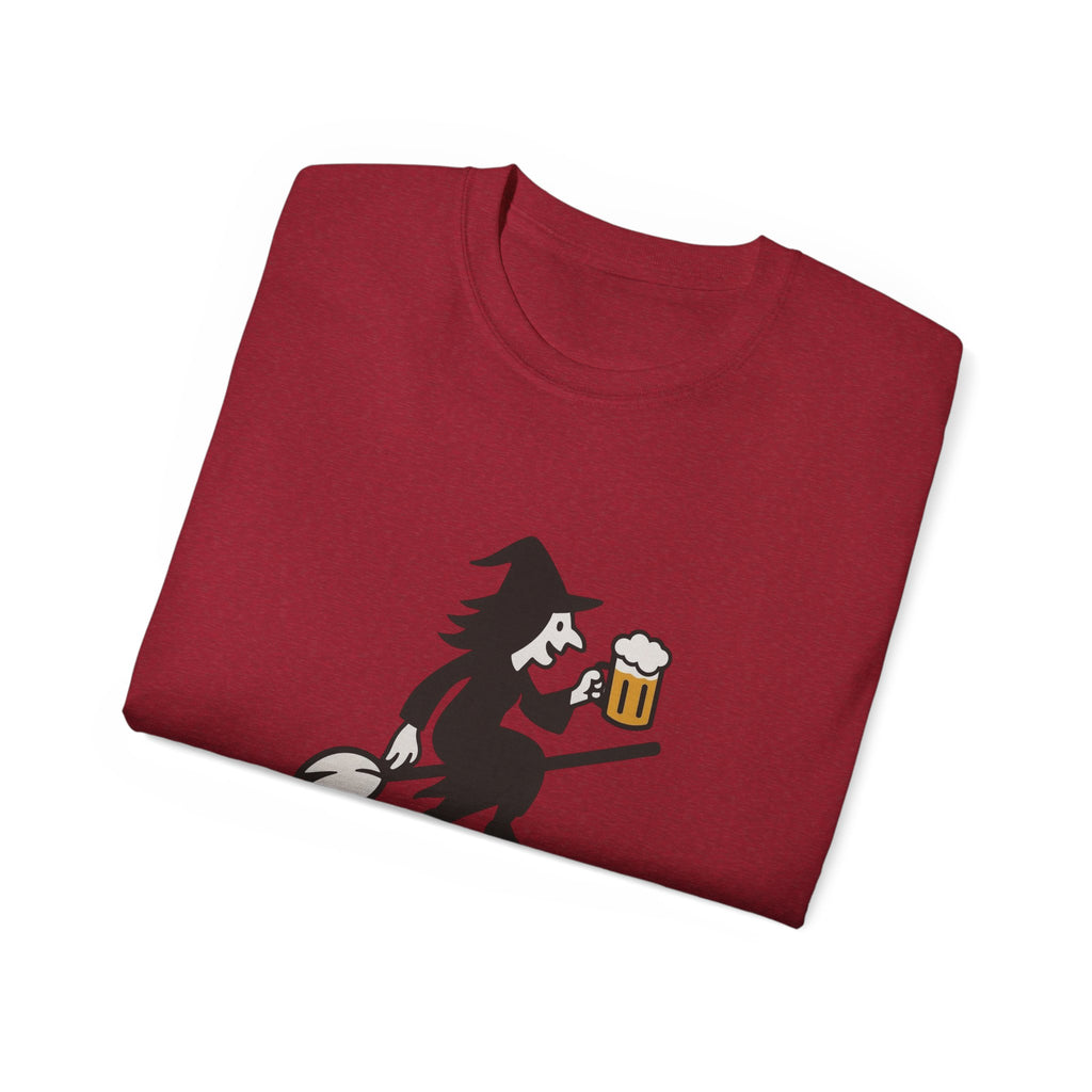 Witch with Beer Unisex Tee