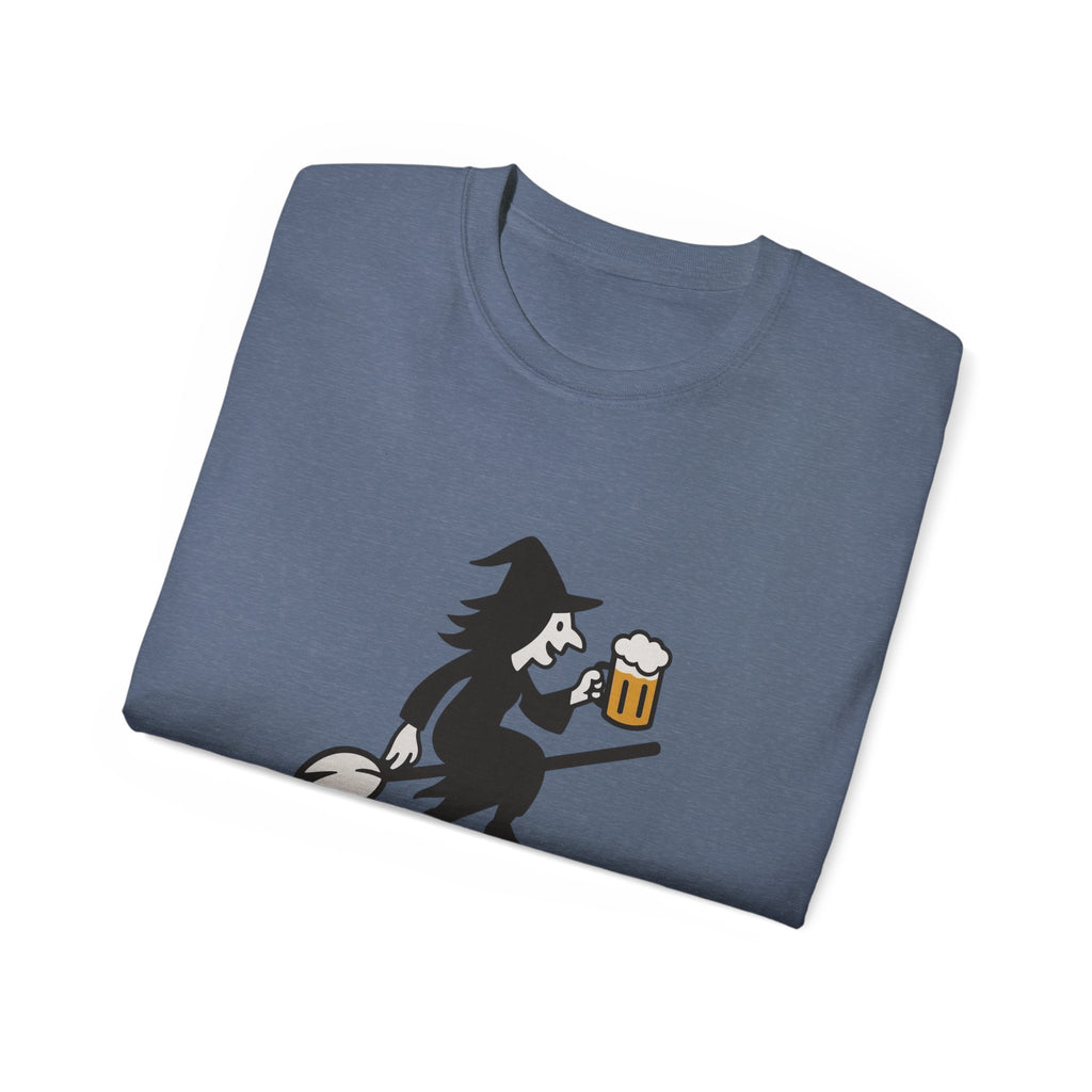 Witch with Beer Unisex Tee