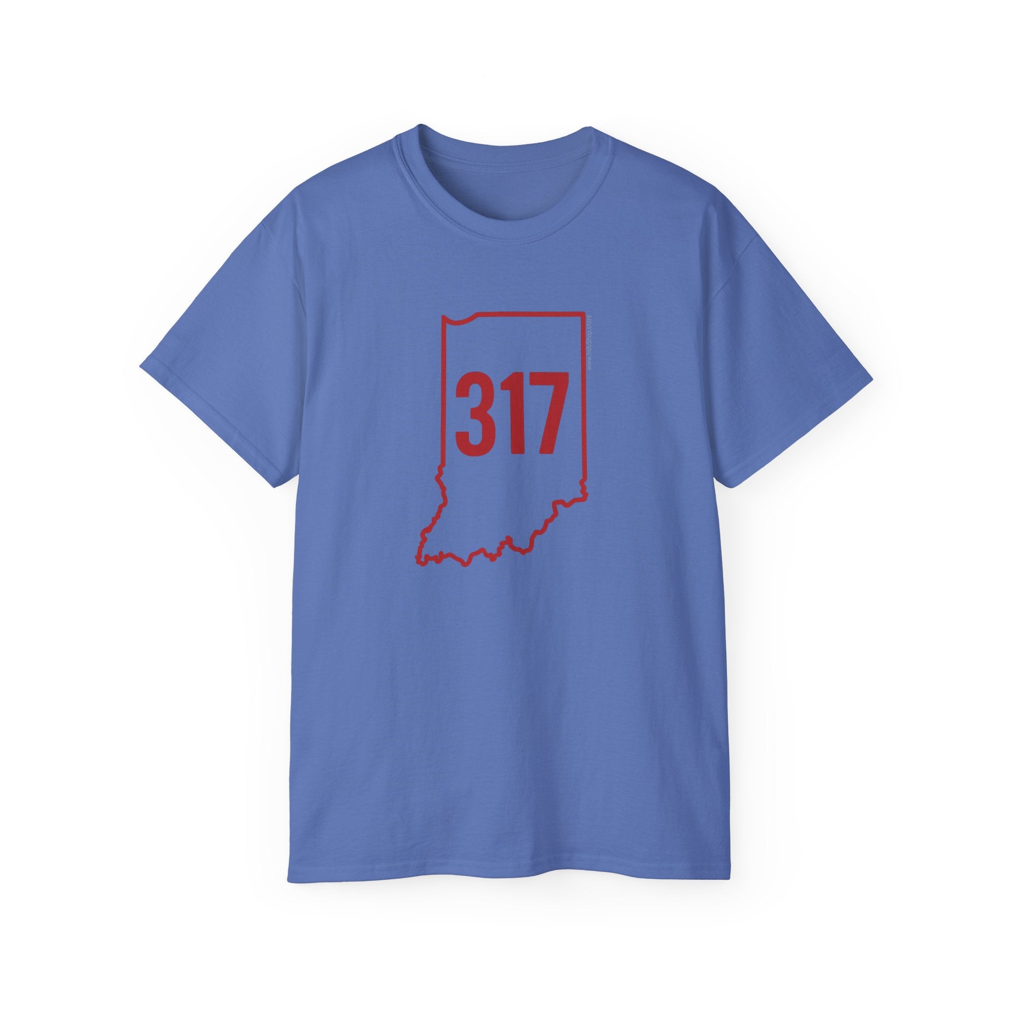 Indiana 317 Red Outline Unisex Ultra Cotton Tee