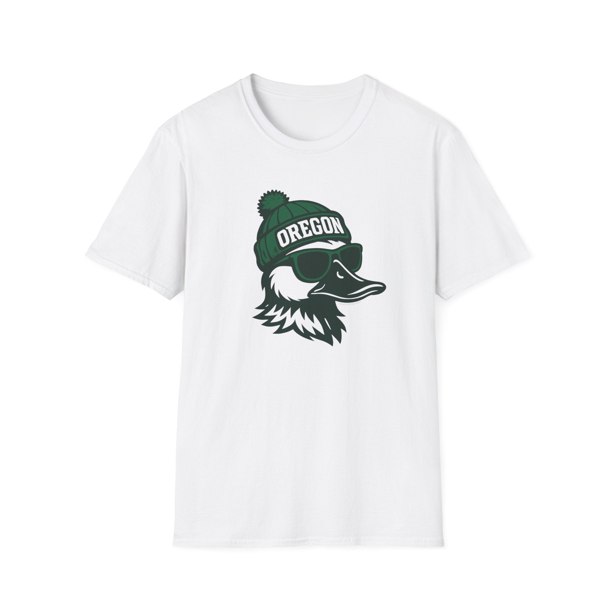 Oregon Ducks Graphic T-Shirt | Duck with Glasses and Hat