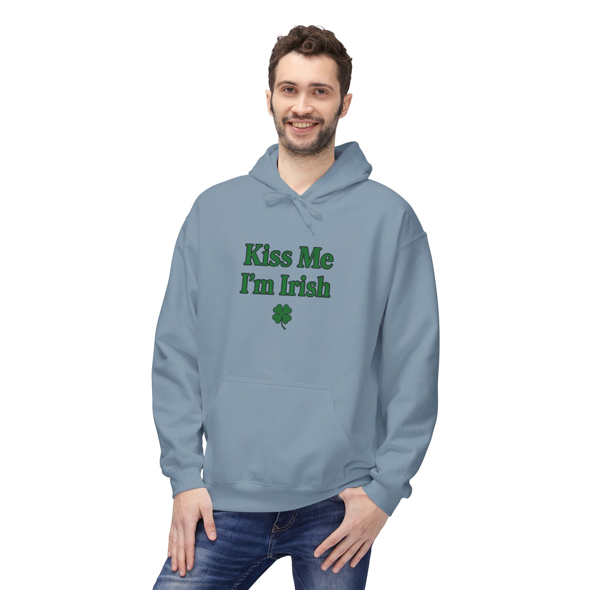 Kiss Me I'm Irish Hoodie | St Patrick's Day | Cozy Casual Wear, Perfect for Spring or Autumn, Great Gift, Comfortable and Stylish Hoodie