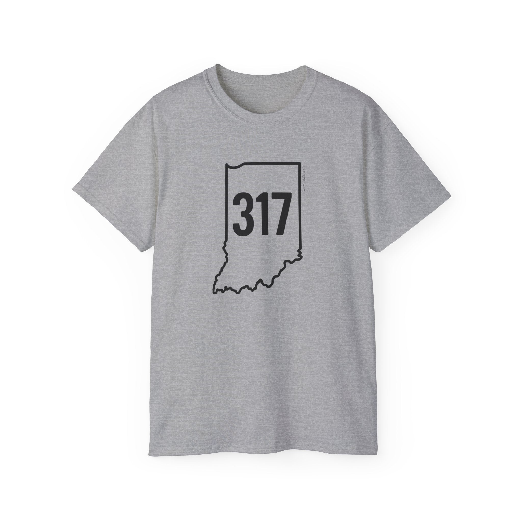 Indiana 317 Black Outline Unisex Ultra Cotton Tee