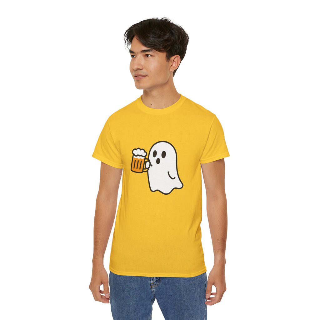 Ghost with Beer Unisex Tee