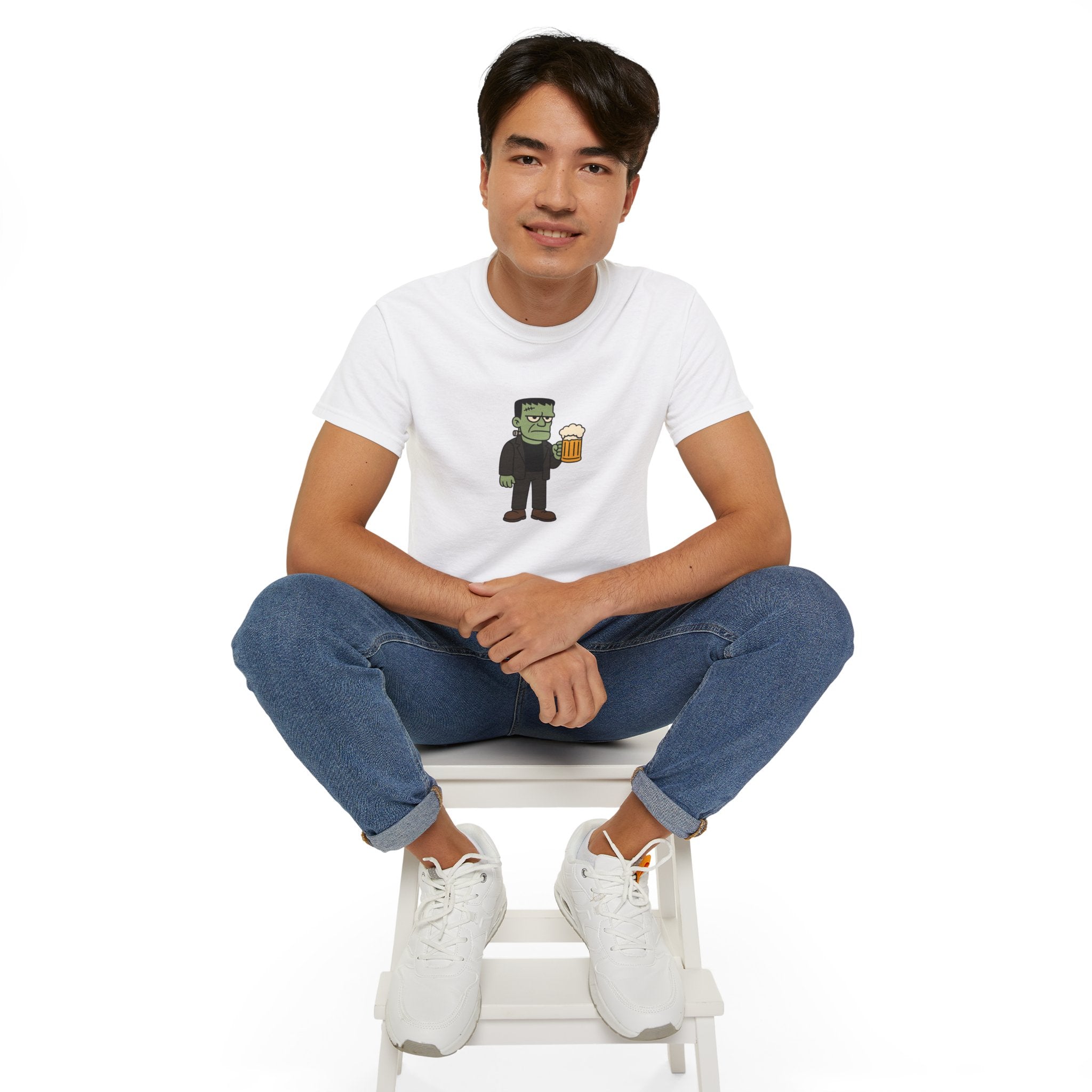 Monster with Beer Unisex Tee