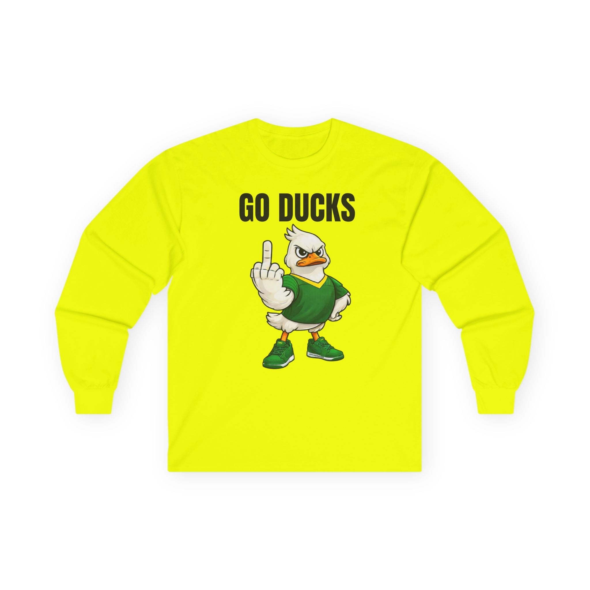 Oregon Duck Middle Finger Long Sleeve Tee