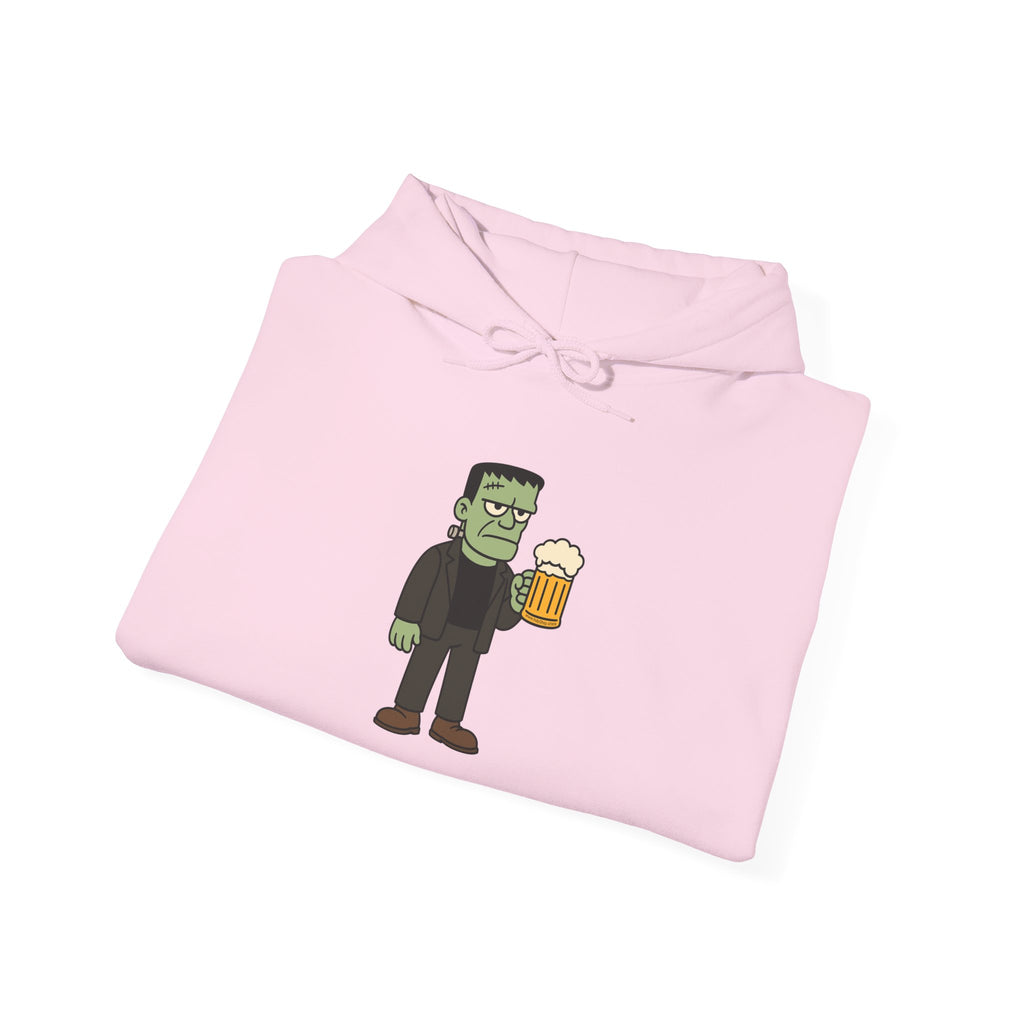 Monster Drinking Beer Hoodie – Unisex Heavy Blend Sweatshirt