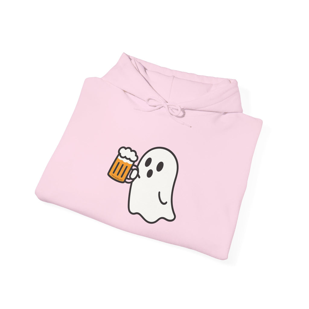 Ghost Drinking Beer Hoodie – Unisex Heavy Blend Sweatshirt