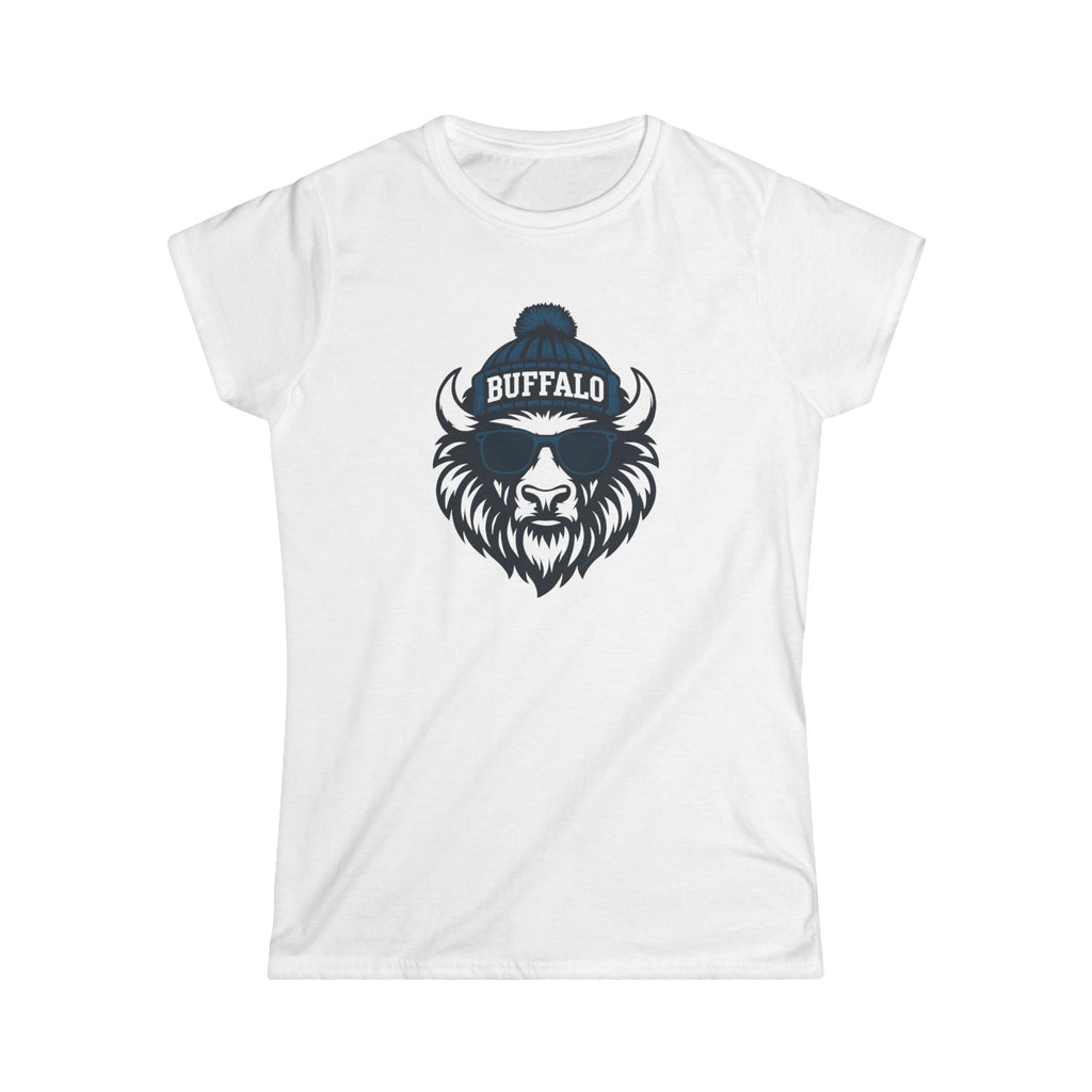 Buffalo Bills Women's Graphic Tee | Bison Bill With Glasses and Hat