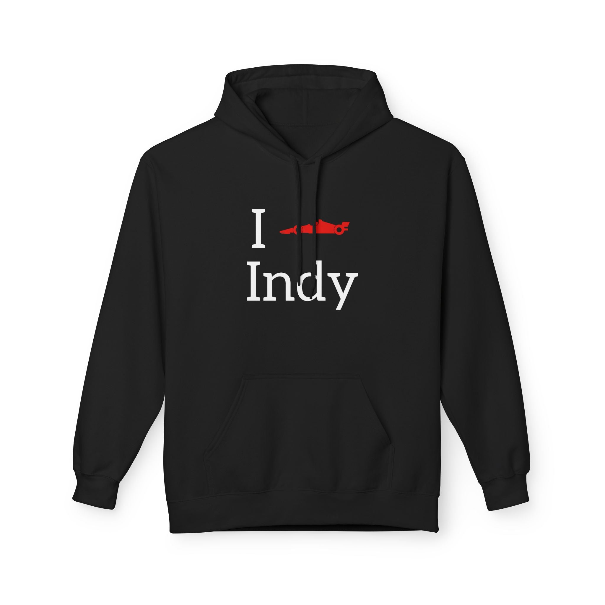 I Heart Indy Hoodie | Race Day Attire | Cozy Casual Wear, Perfect for Spring or Autumn, Great Gift, Comfortable and Stylish Hoodie