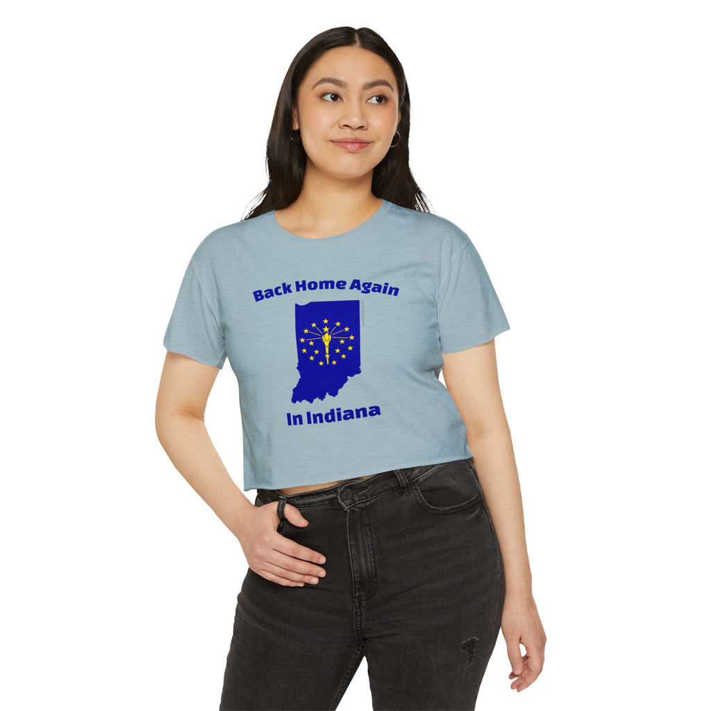 Back Home Again in Indiana Women's Crop Top