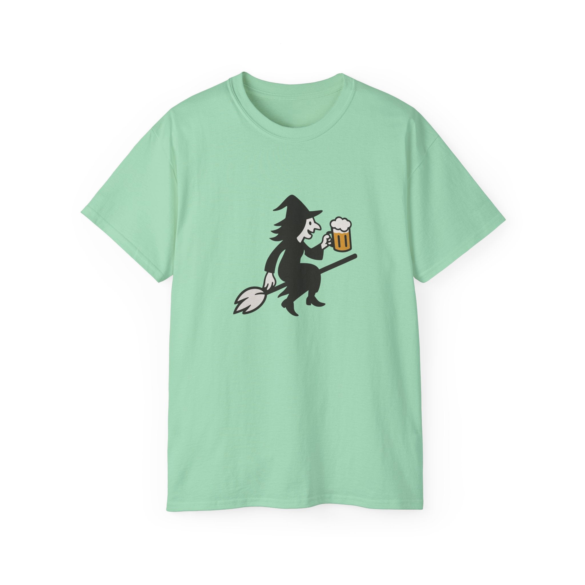 Witch with Beer Unisex Tee