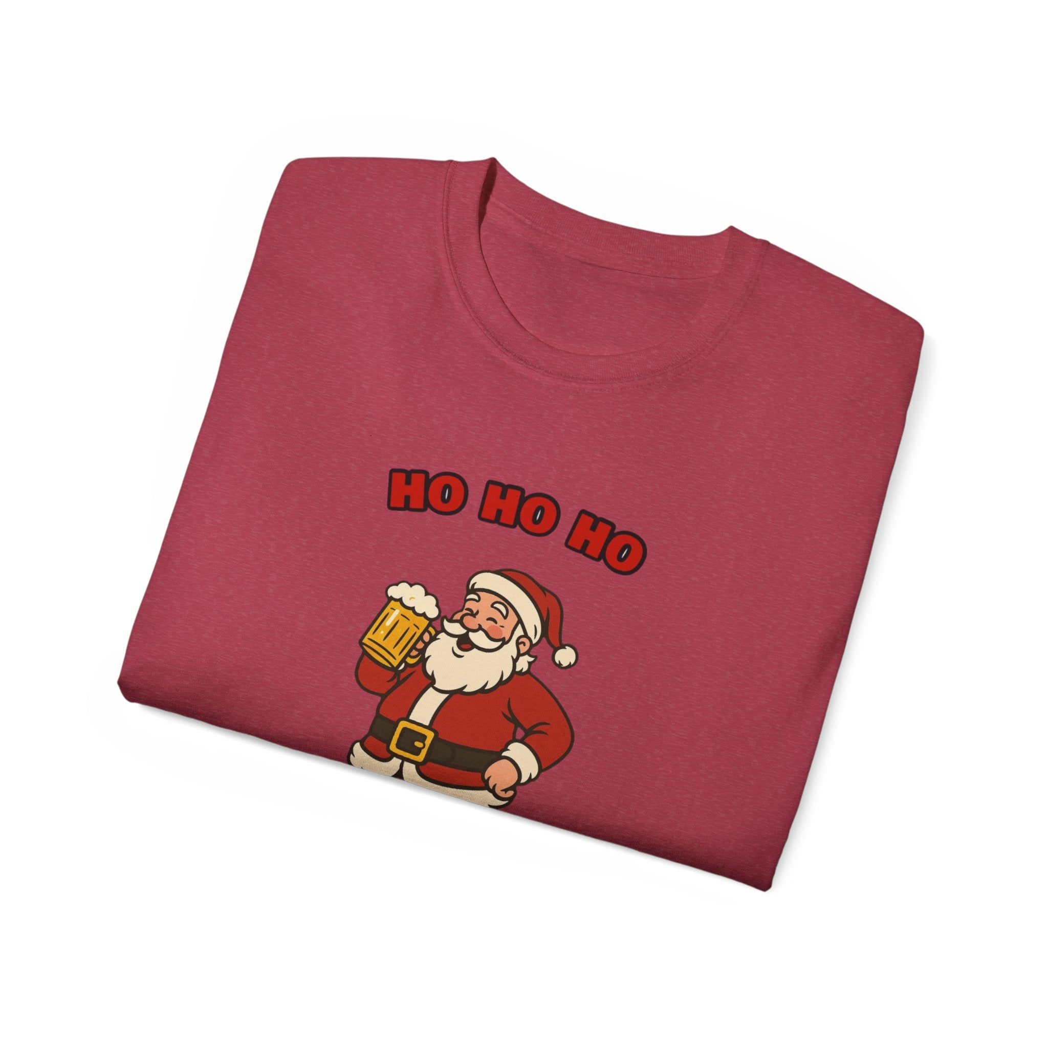 Ho Ho Ho Hoosiers Santa With Beer Unisex T-Shirt