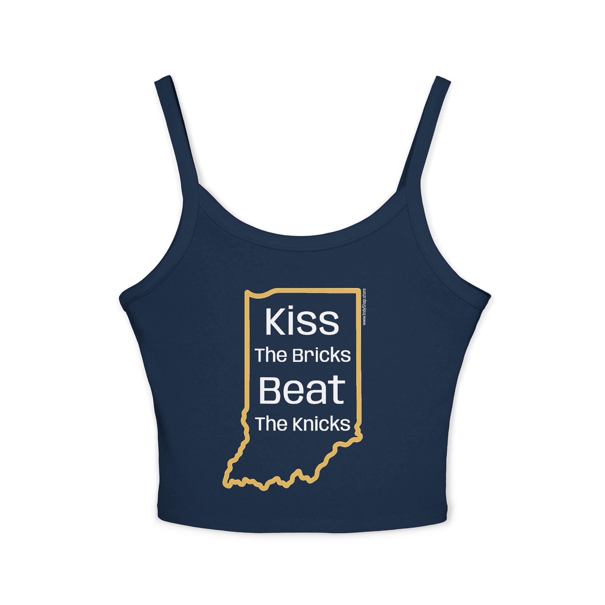 Kiss the Bricks Beat the Knicks Women's Tank Top | Spaghetti Strap Tank Top