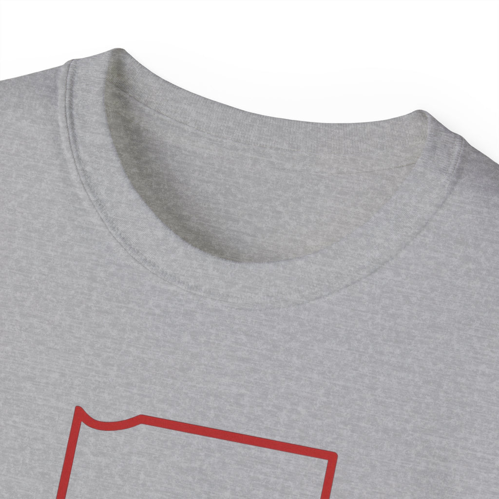 Indiana 317 Red Outline Unisex Ultra Cotton Tee